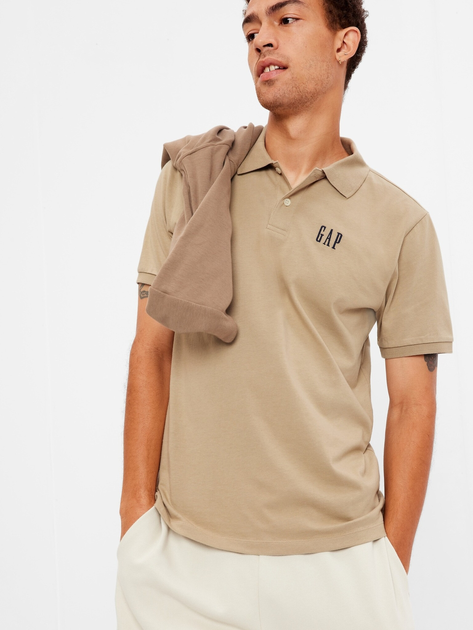 GAP Polo Tricou Bej - Pled.ro