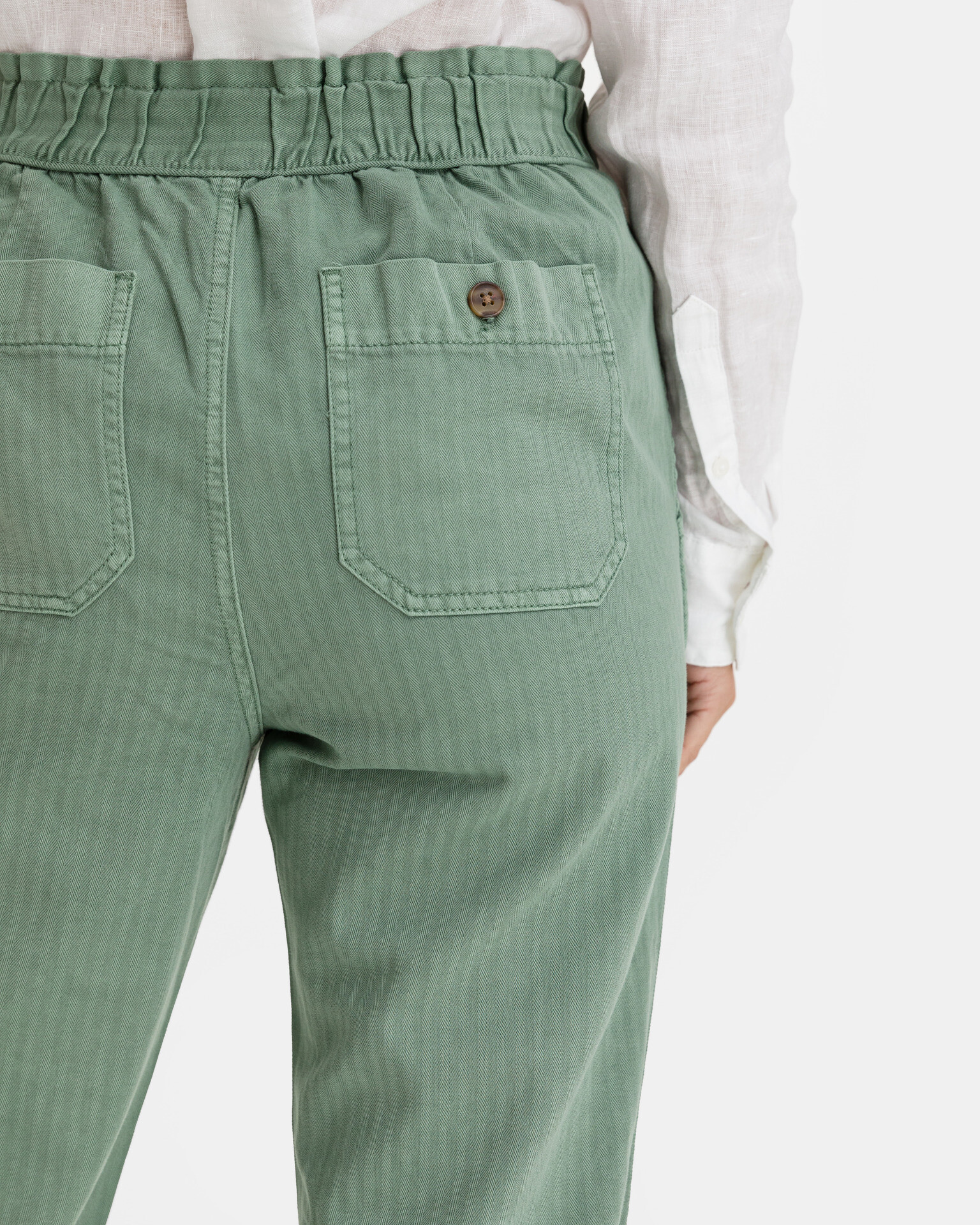 GAP Pull On Paperbag Pantaloni Verde - Pled.ro