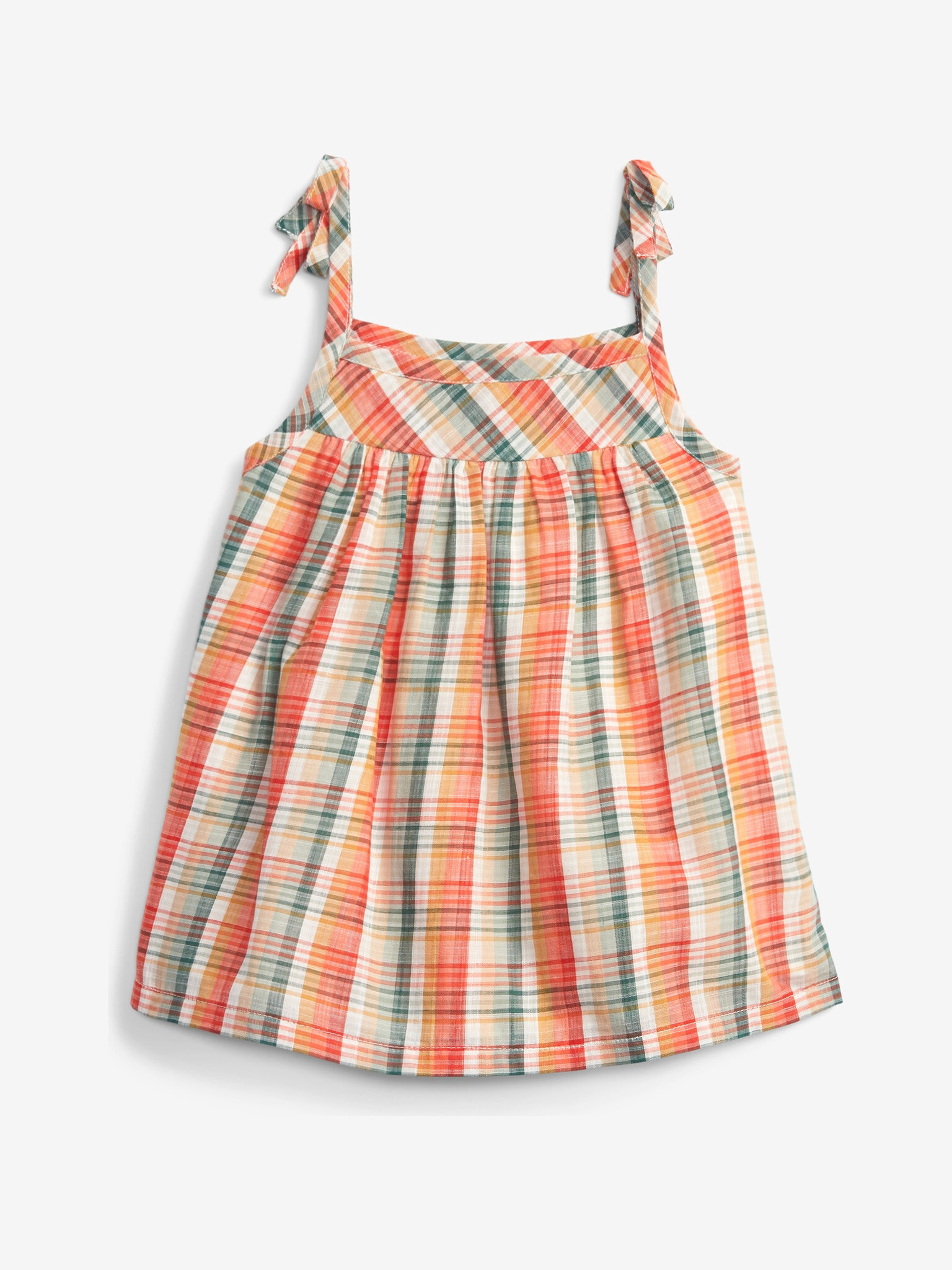 GAP Ruffle Woven Top pentru copii Roșu Multicolor - Pled.ro