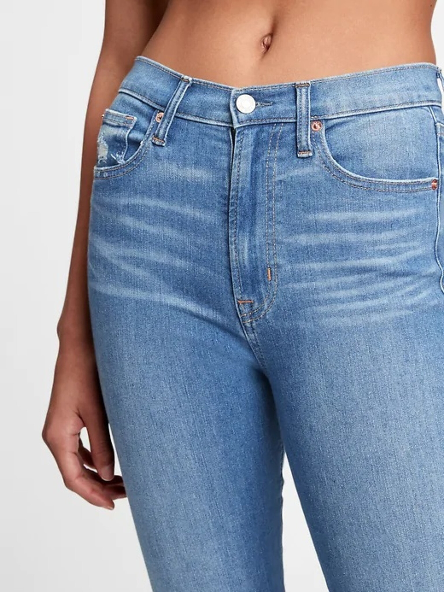 GAP Skinny Jeans Albastru - Pled.ro