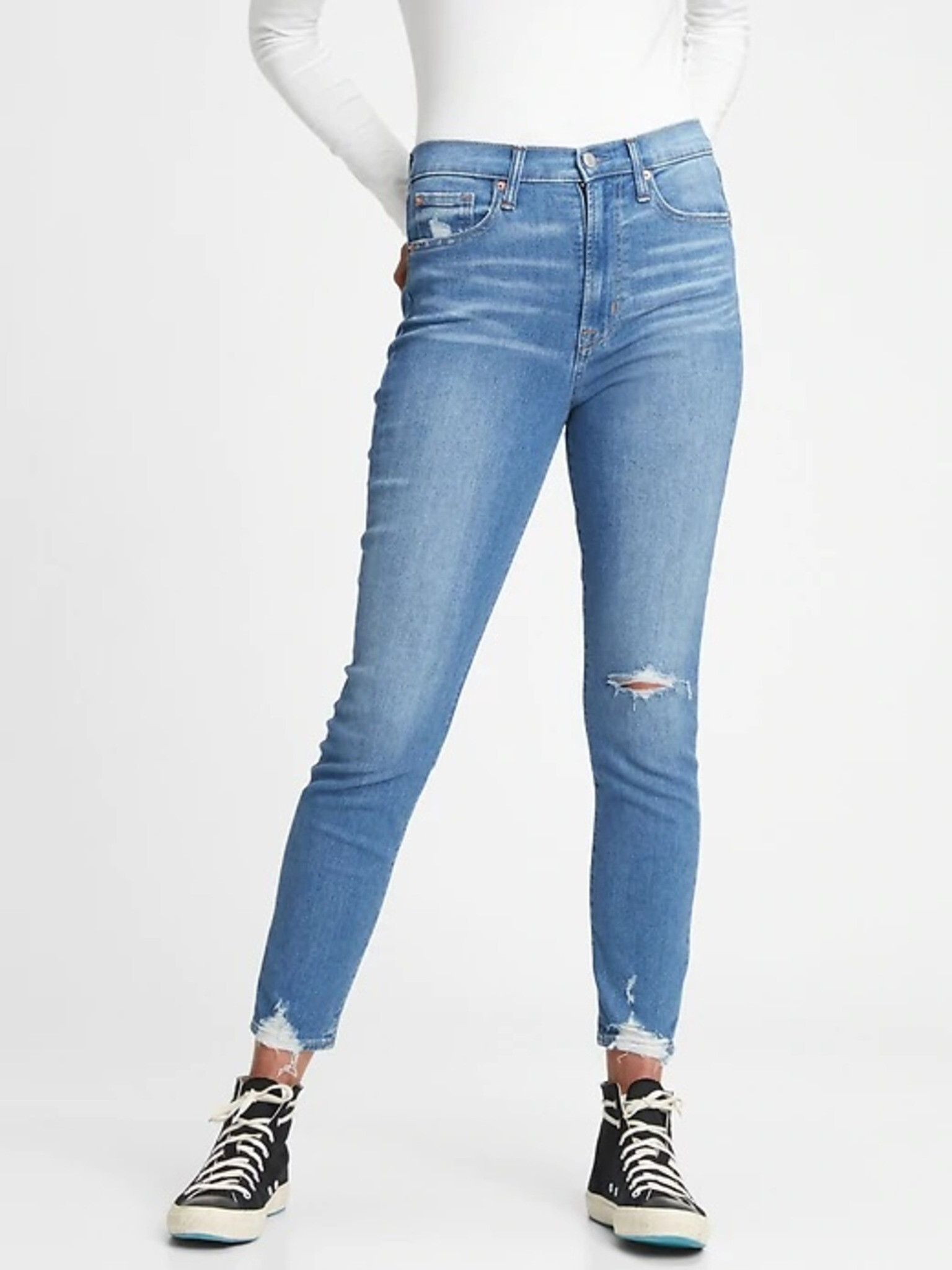 GAP Skinny Jeans Albastru - Pled.ro