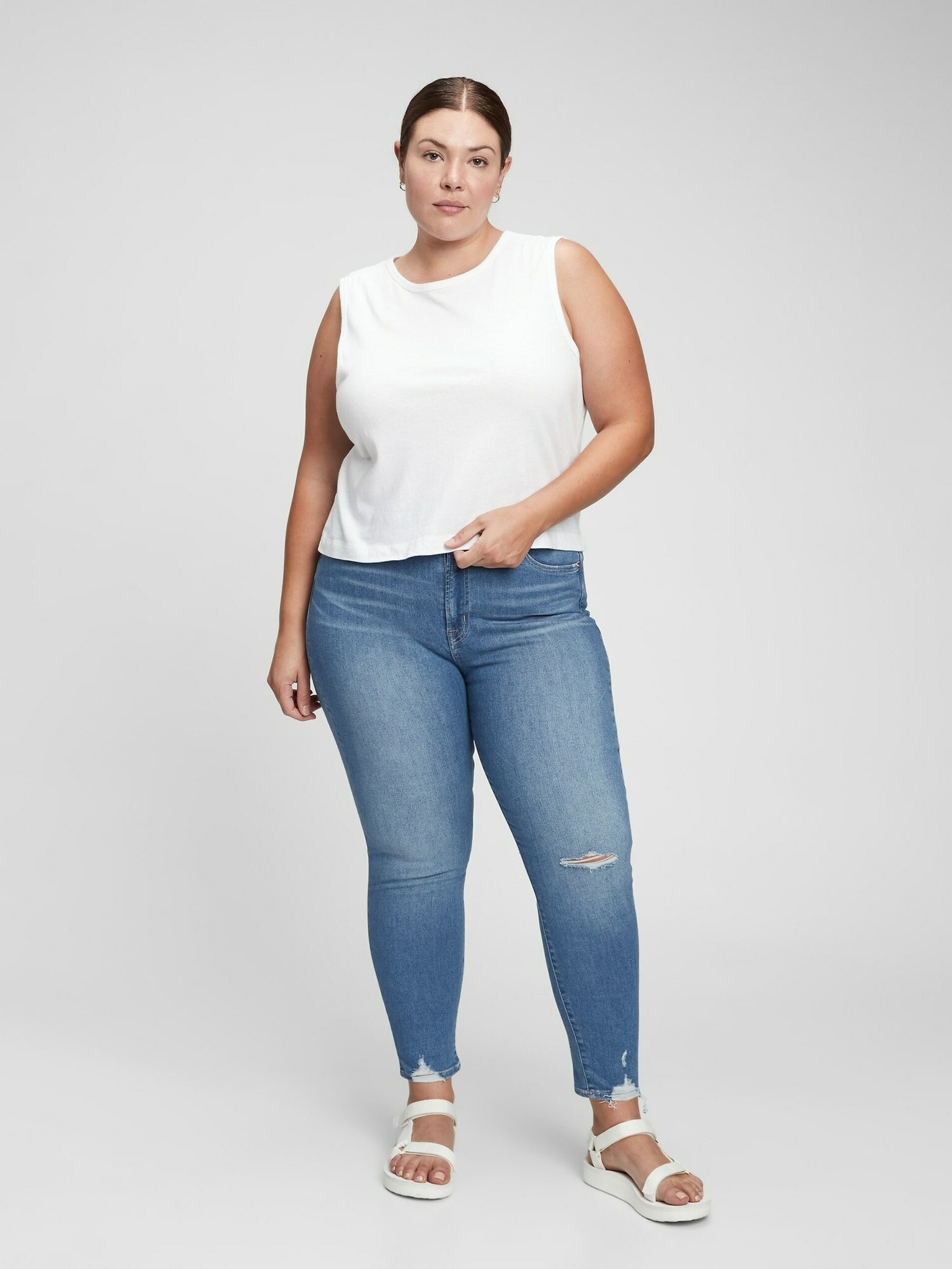 GAP Skinny Jeans Albastru - Pled.ro