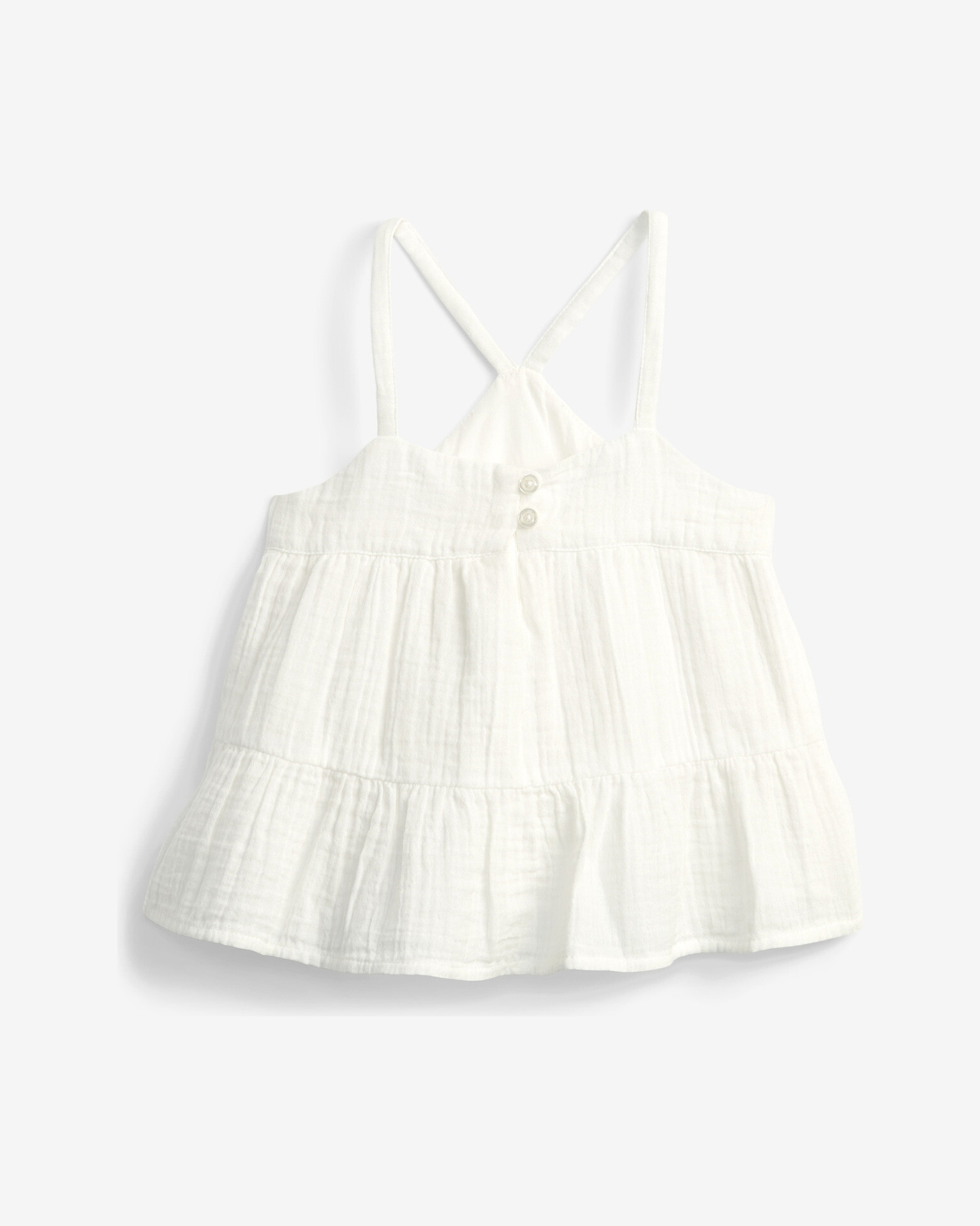 GAP Strappy Gauze Top pentru copii Alb - Pled.ro