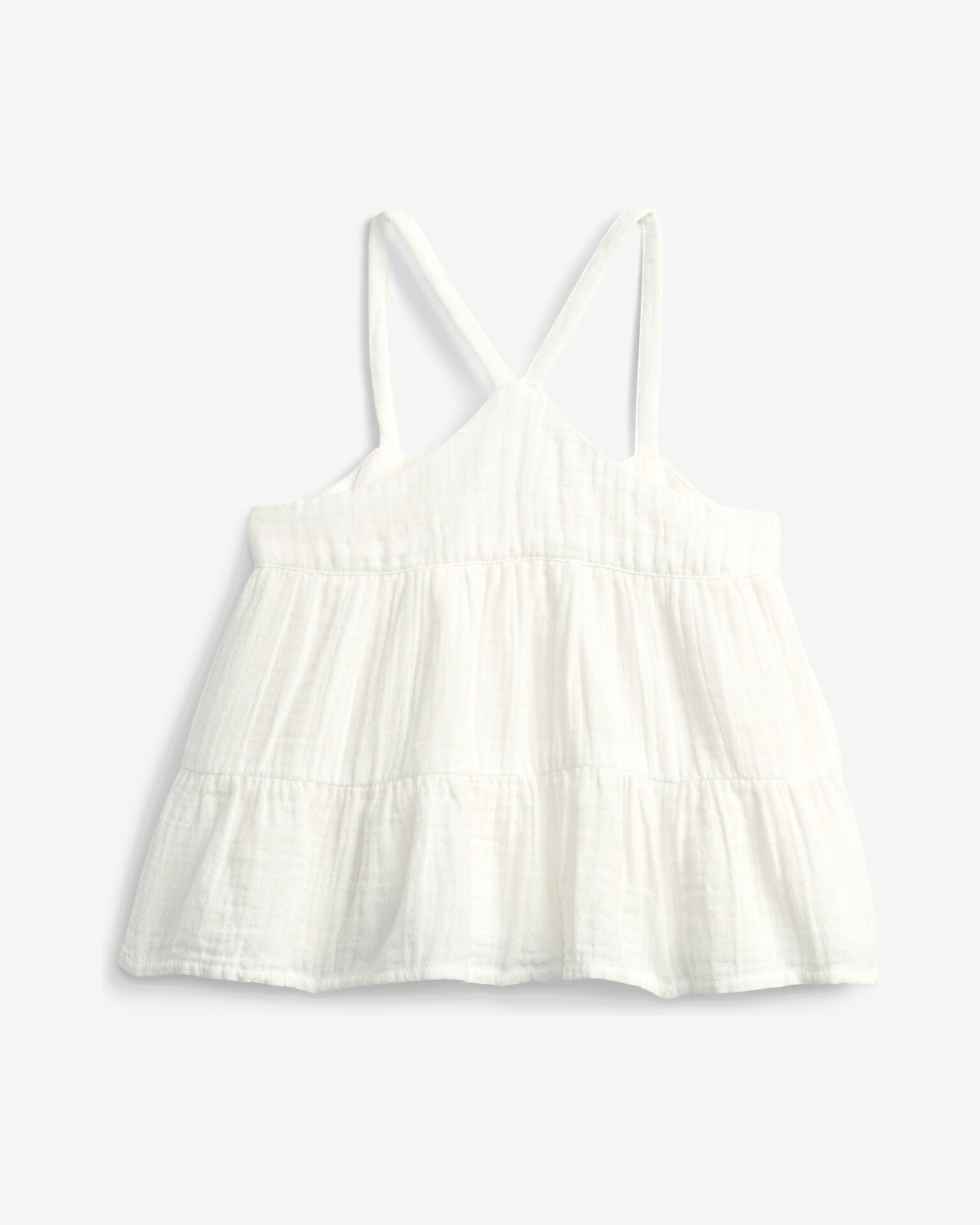 GAP Strappy Gauze Top pentru copii Alb - Pled.ro