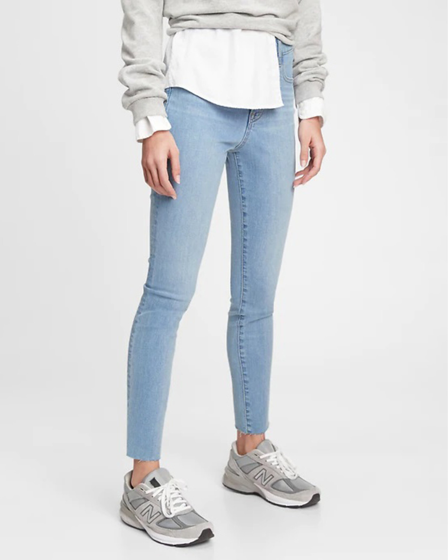 GAP The Gen Good High Rise True Skinny Jeans Albastru - Pled.ro