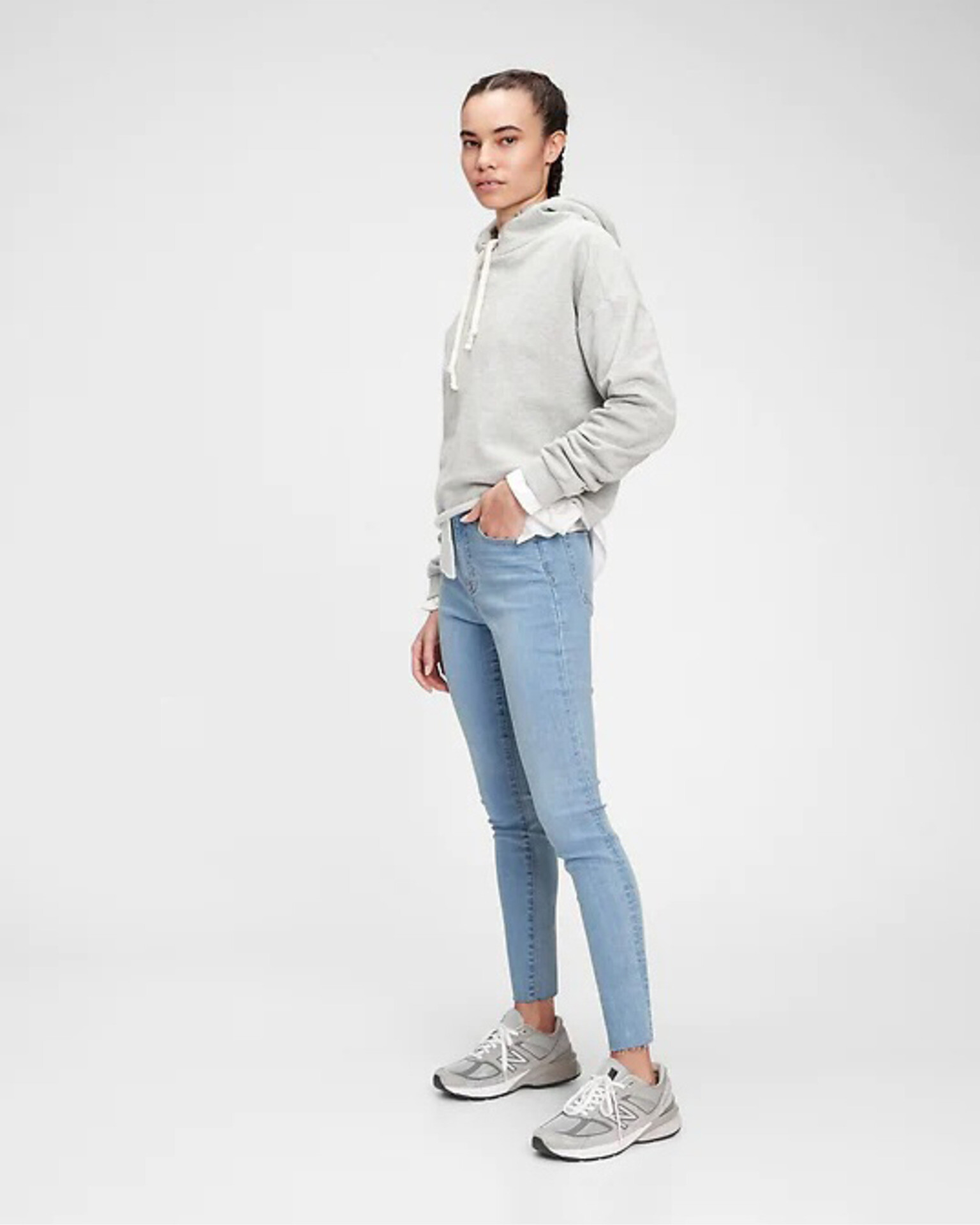 GAP The Gen Good High Rise True Skinny Jeans Albastru - Pled.ro