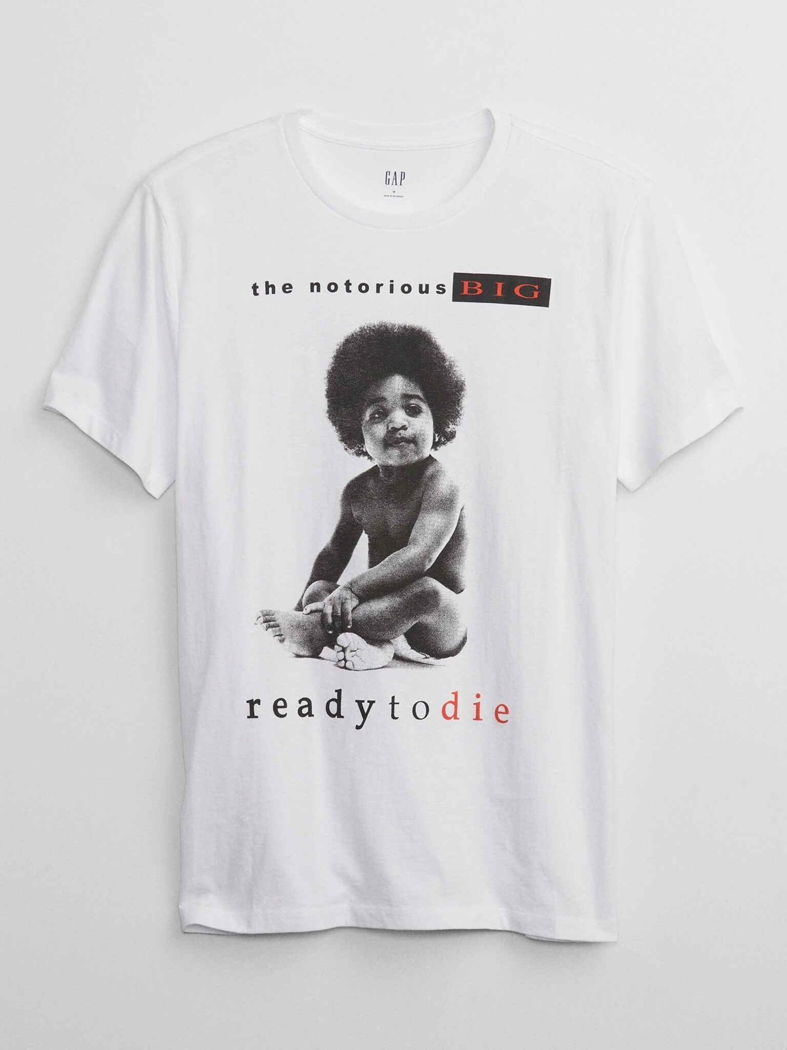 GAP The Notorious B.I.G. Tricou Alb - Pled.ro