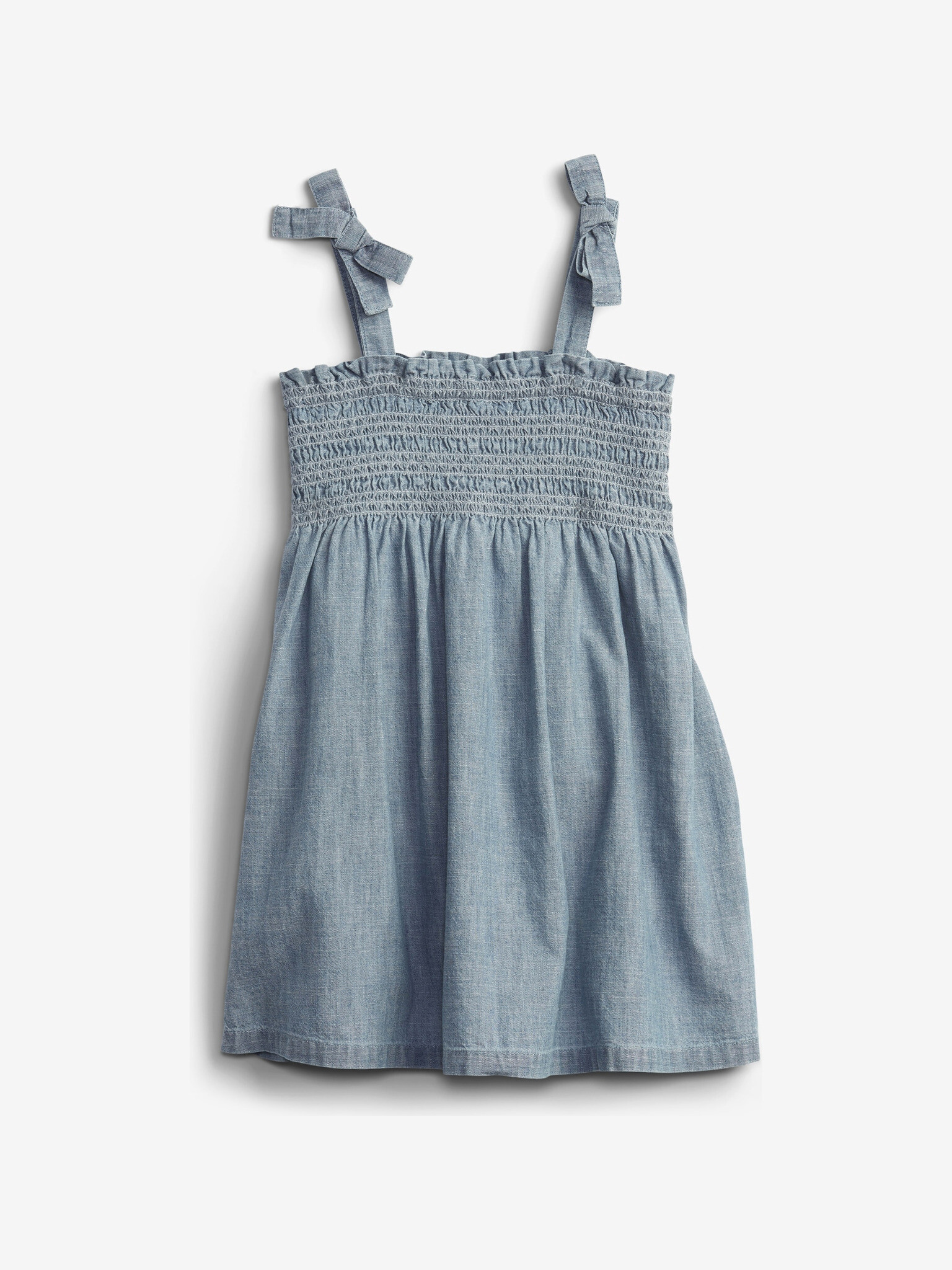 GAP Tie Smocked Rochie pentru copii Albastru Gri - Pled.ro