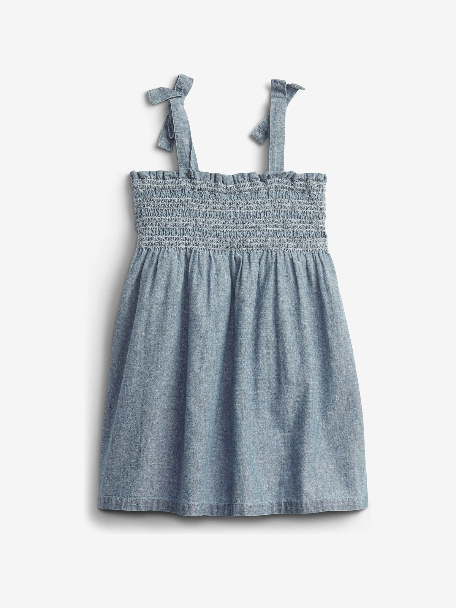 GAP Tie Smocked Rochie pentru copii Albastru Gri - Pled.ro