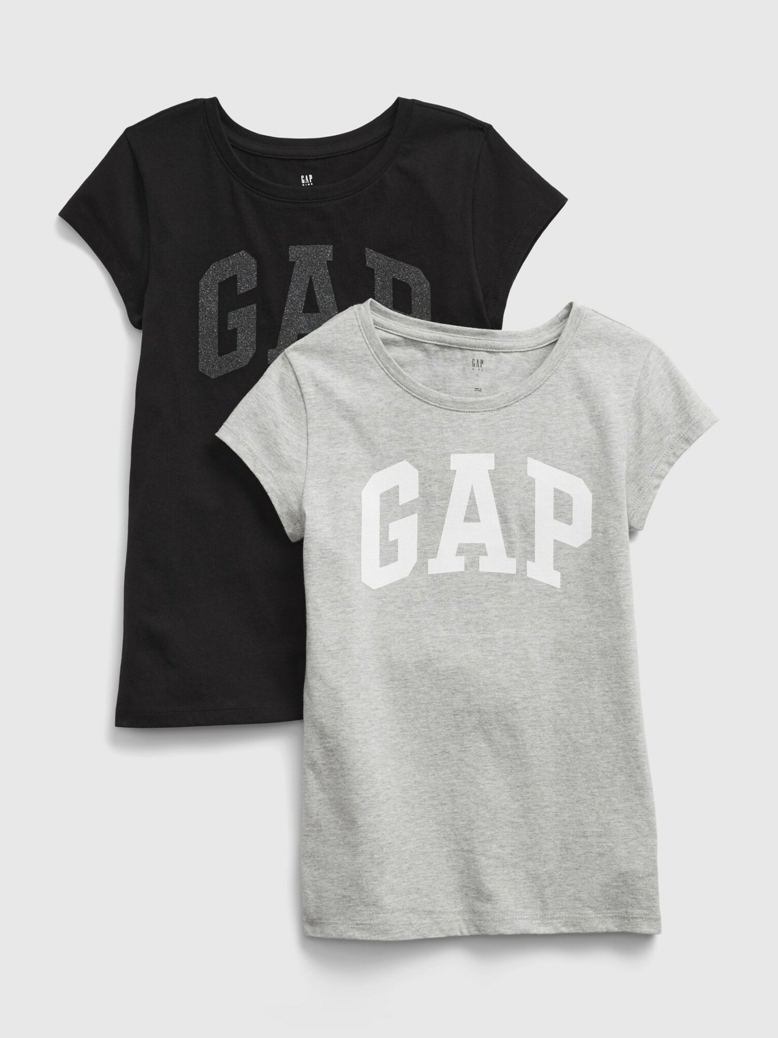 GAP Tricou pentru copii 2 buc Negru - Pled.ro