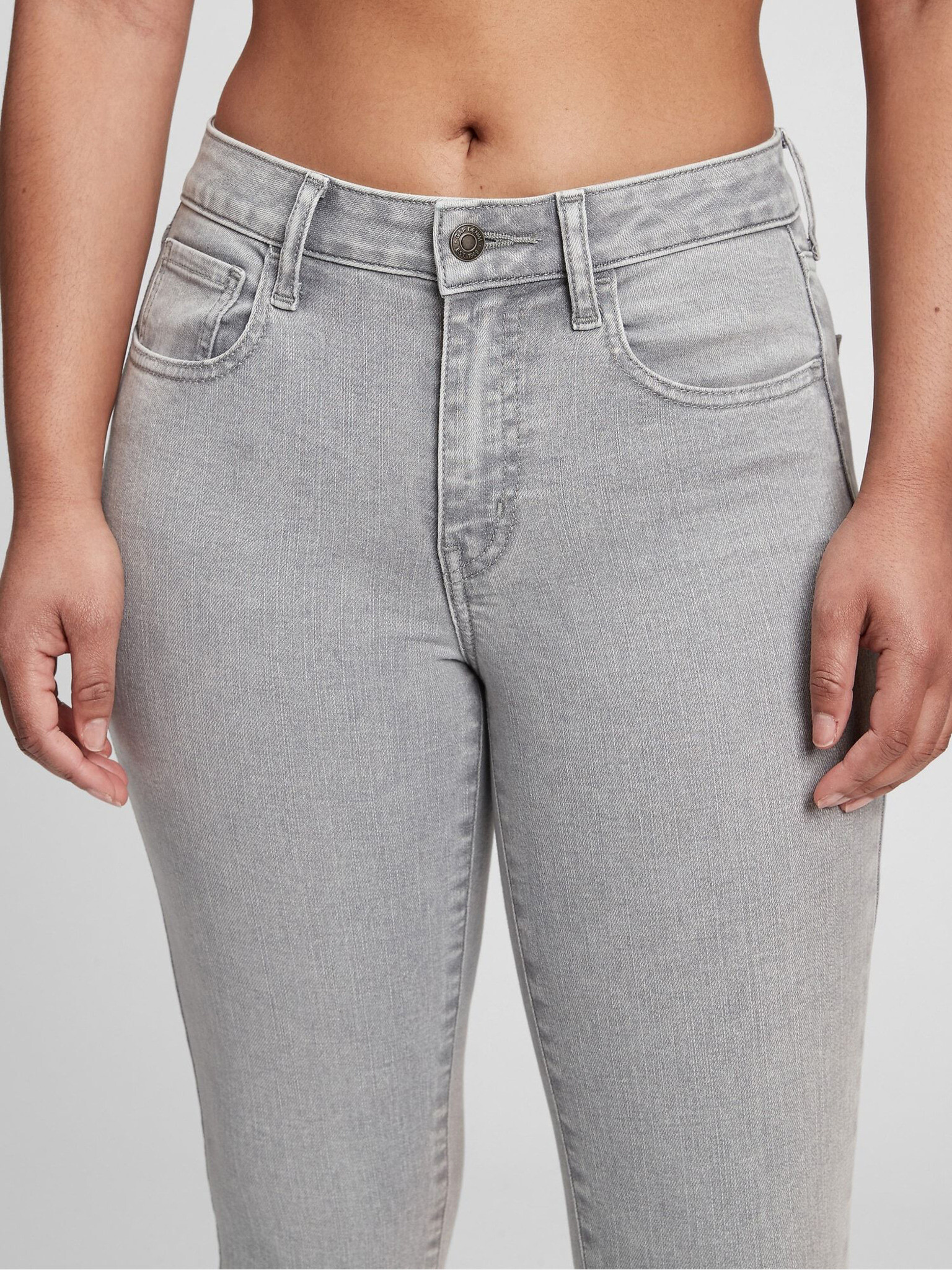 GAP Universal Jegging Mr Gray Aline Jeans Gri - Pled.ro