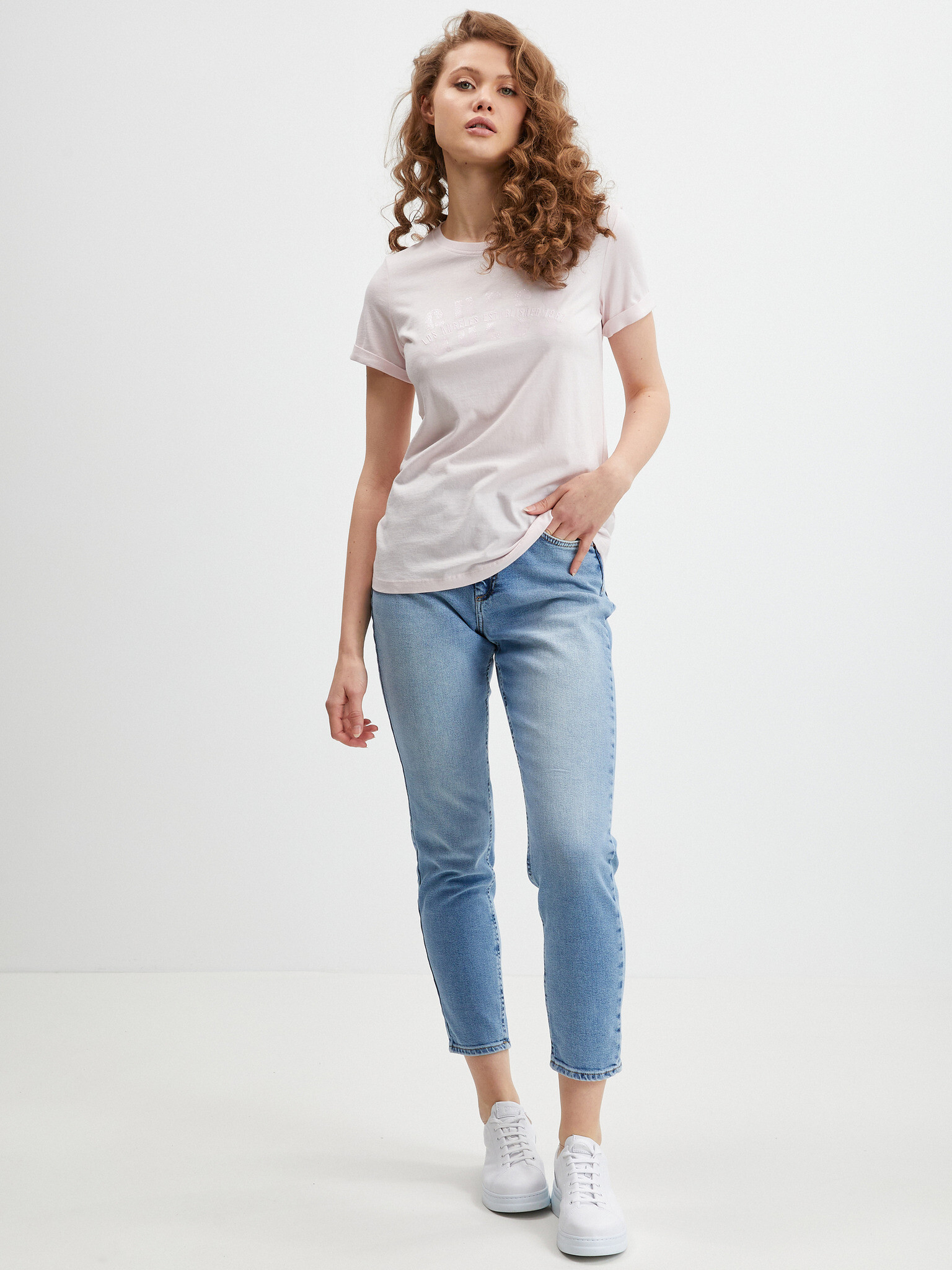 Guess Agata Tricou Roz - Pled.ro