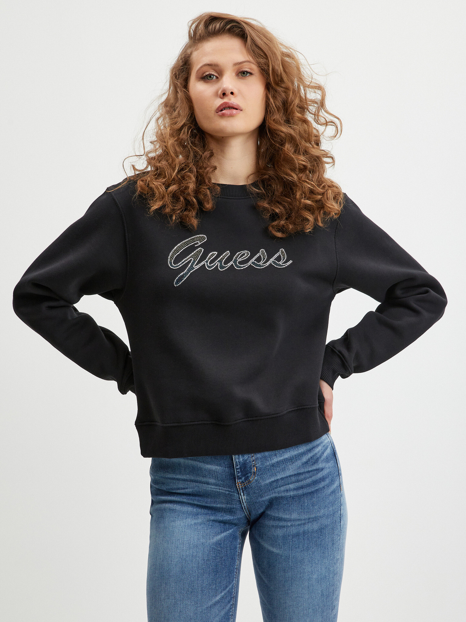 Guess Alona Hanorac Negru - Pled.ro