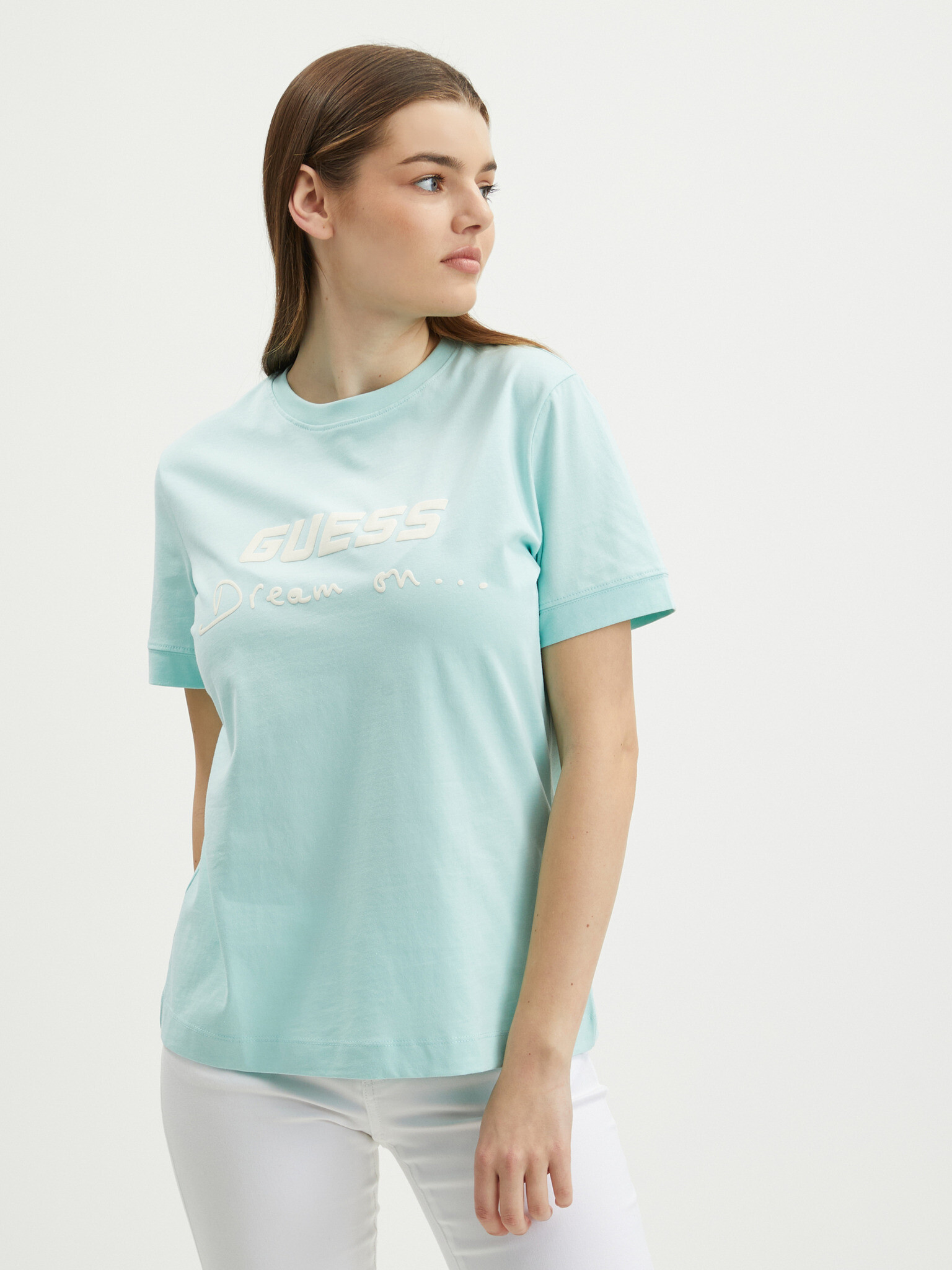 Guess Dalya Tricou Albastru - Pled.ro