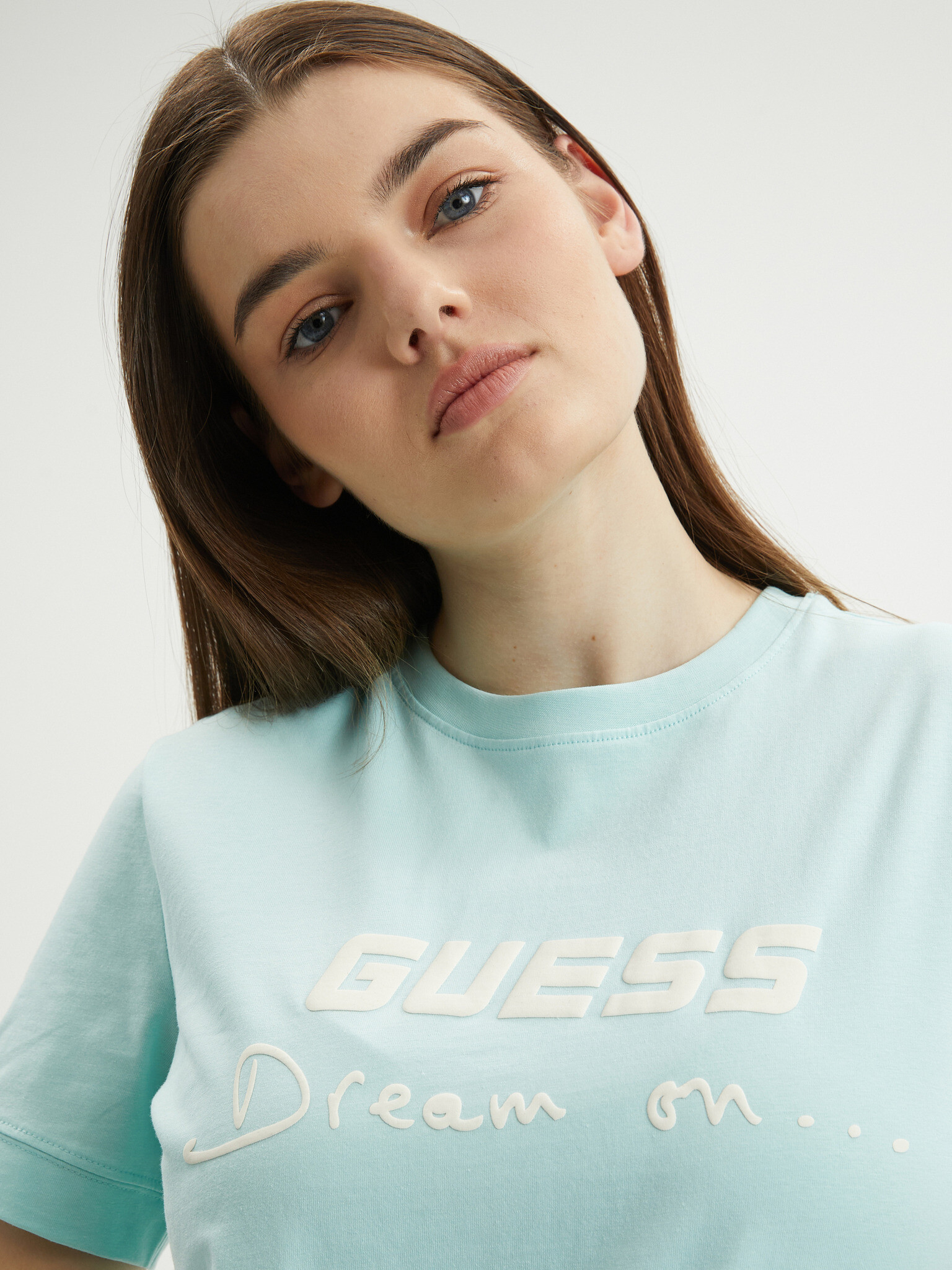 Guess Dalya Tricou Albastru - Pled.ro