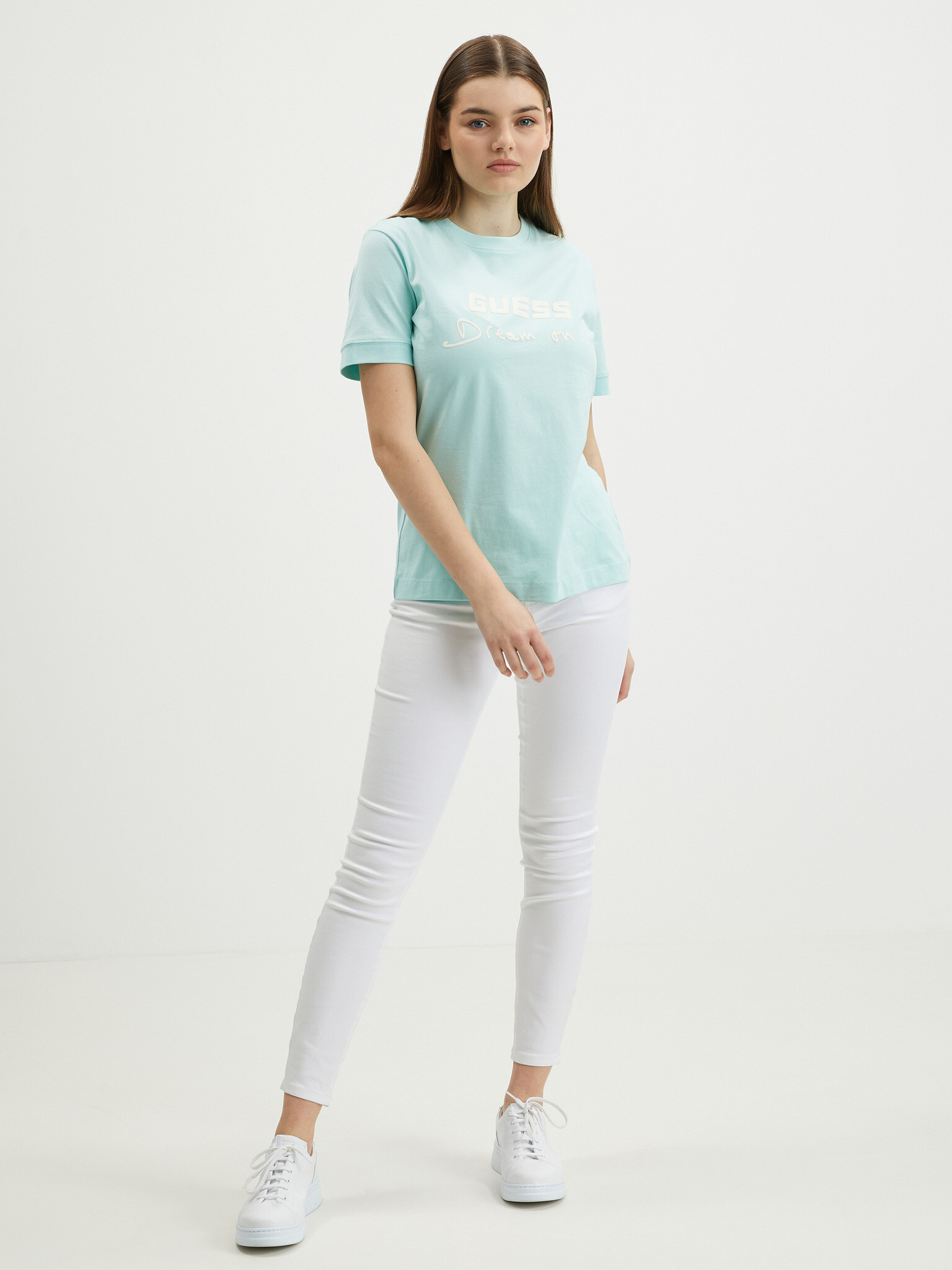 Guess Dalya Tricou Albastru - Pled.ro