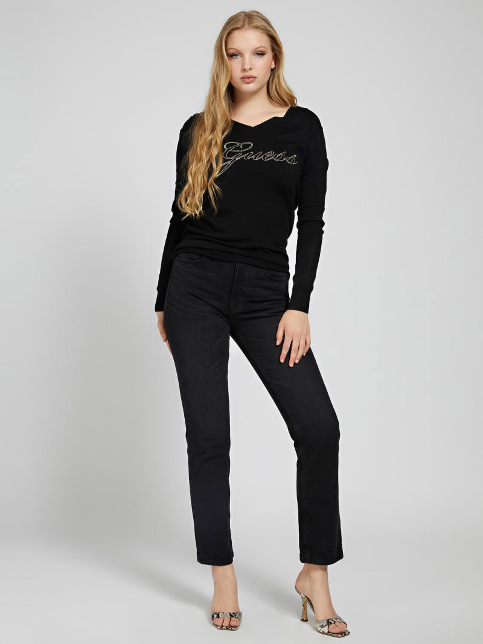 Guess Doriane Tricou Gri - Pled.ro