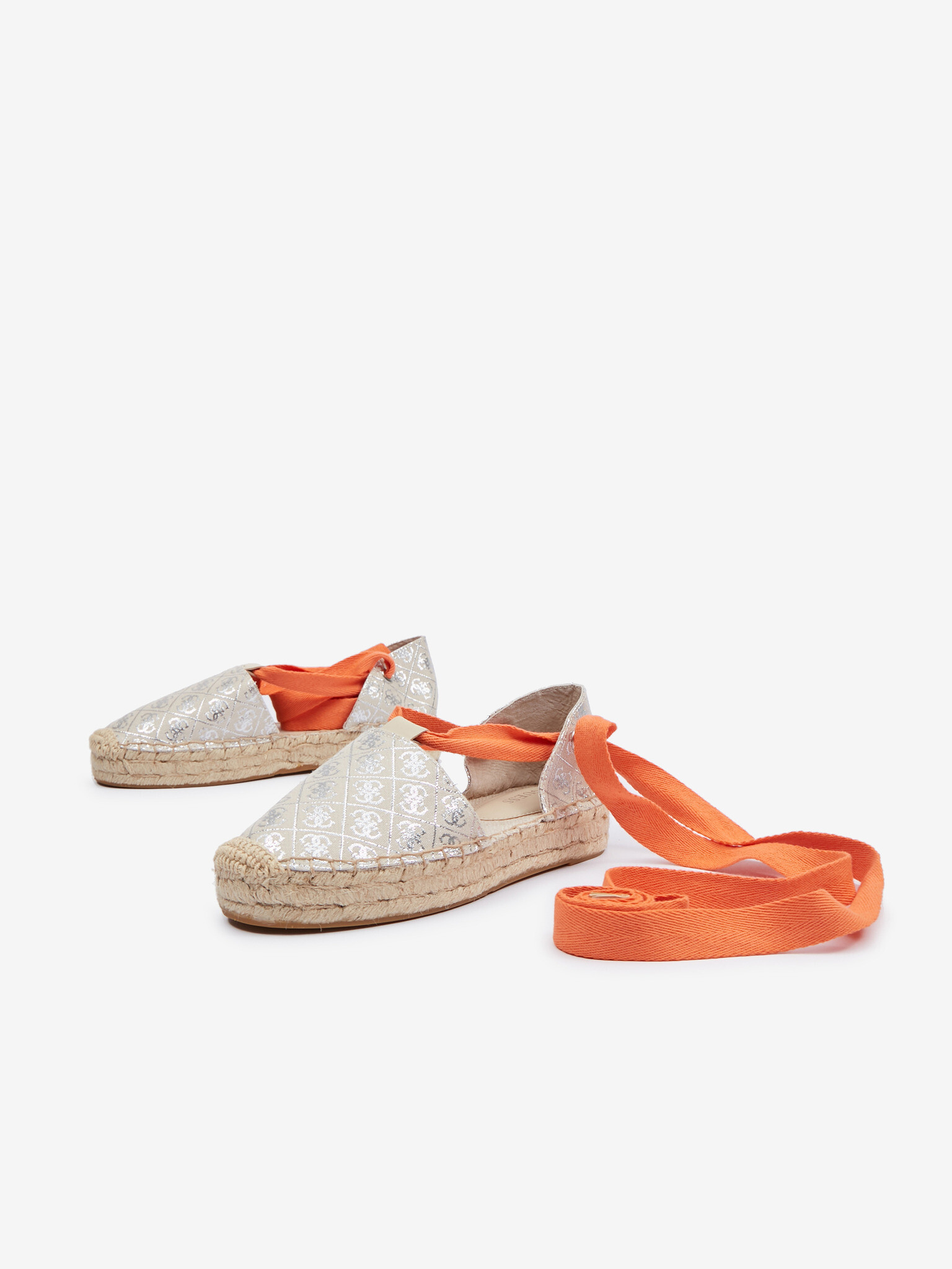 Guess Jalene 3 Espadrile Argintiu - Pled.ro