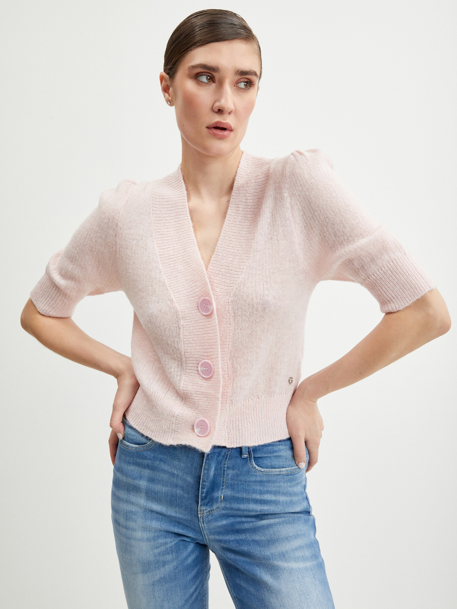 Guess Mathilde Cardigan Roz - Pled.ro