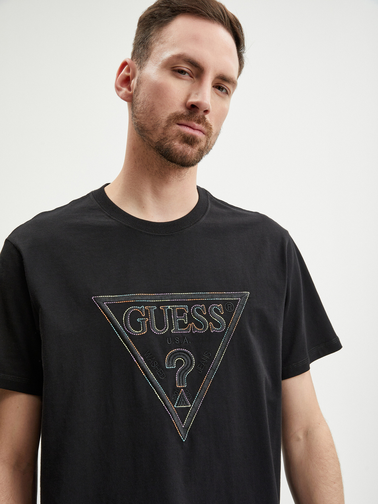 Guess Moisey Tricou Negru - Pled.ro