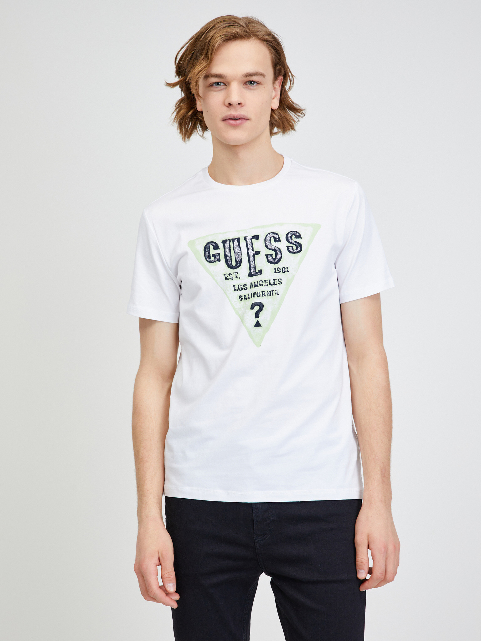 Guess Rusty Tricou Alb - Pled.ro