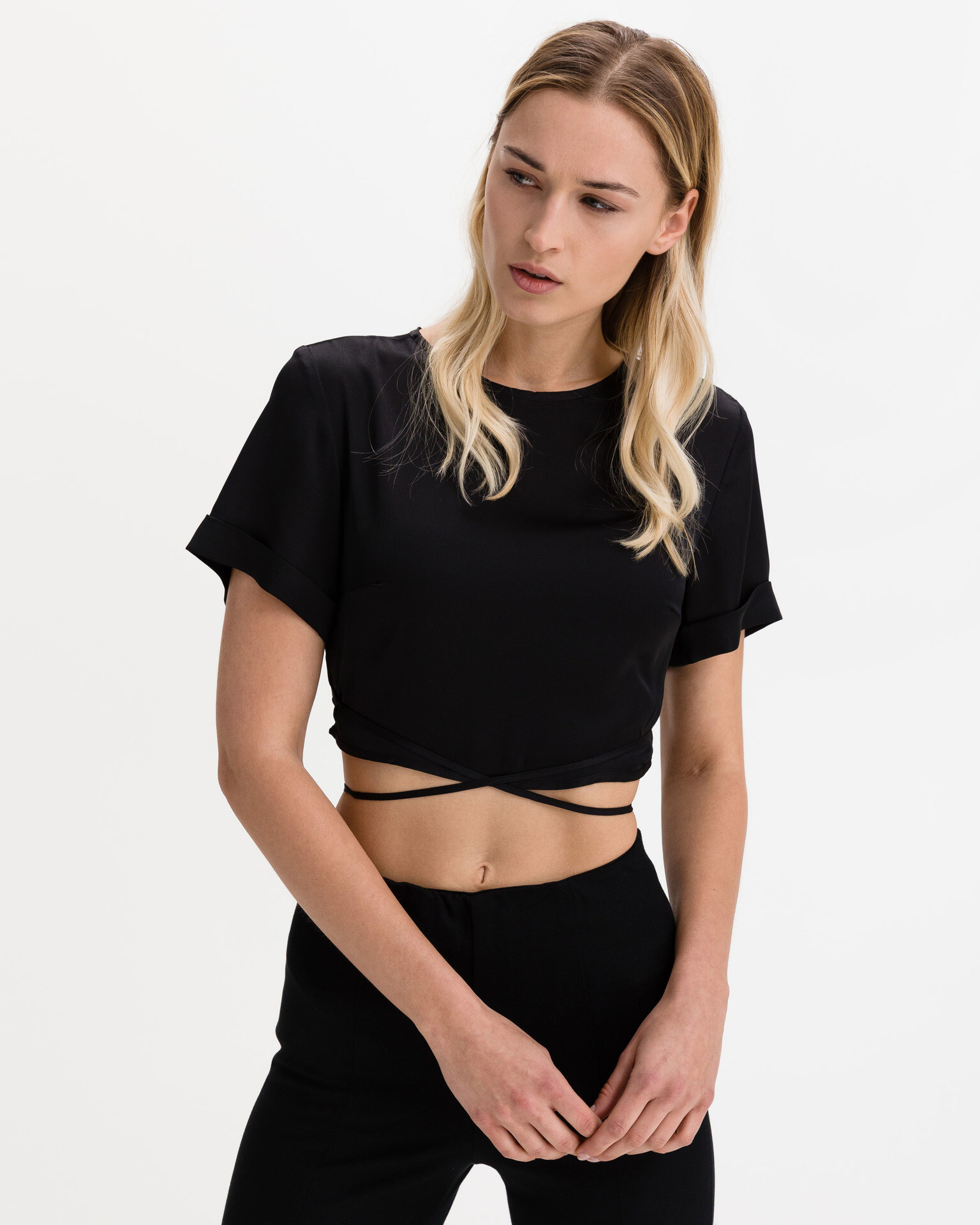 Guess Starling Crop top Albastru - Pled.ro