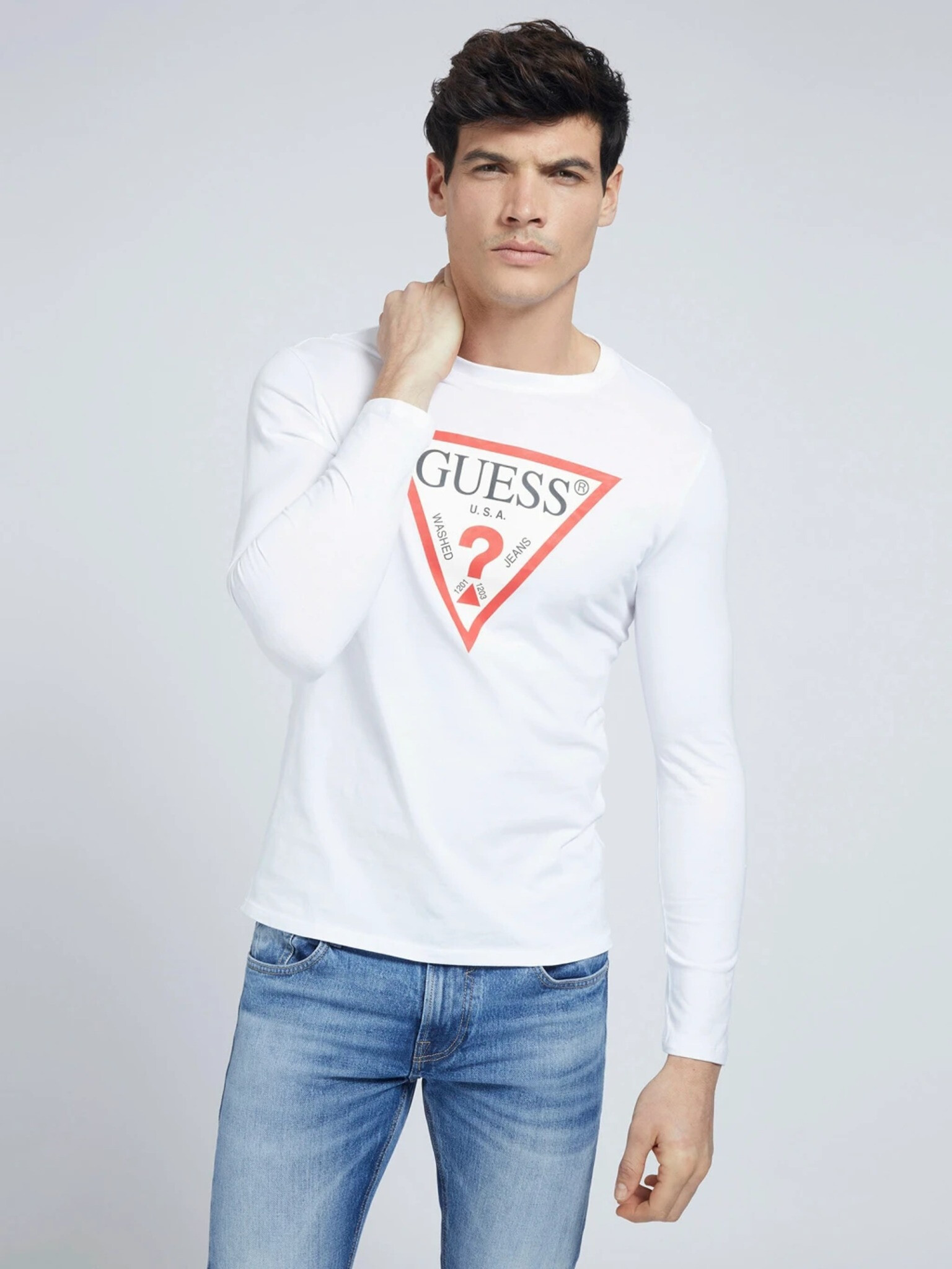 Guess Tricou Alb - Pled.ro