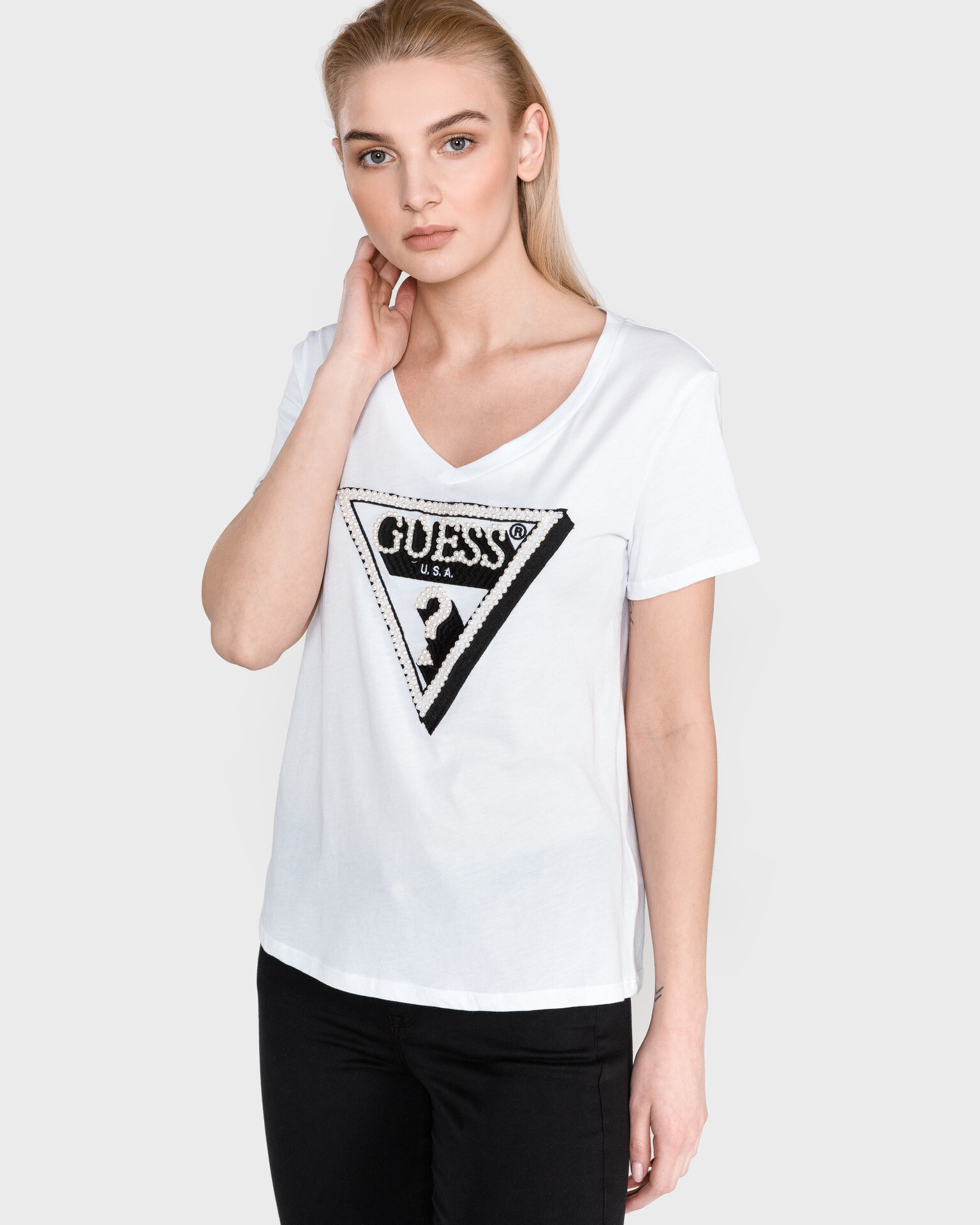 Guess Tricou Roșu - Pled.ro