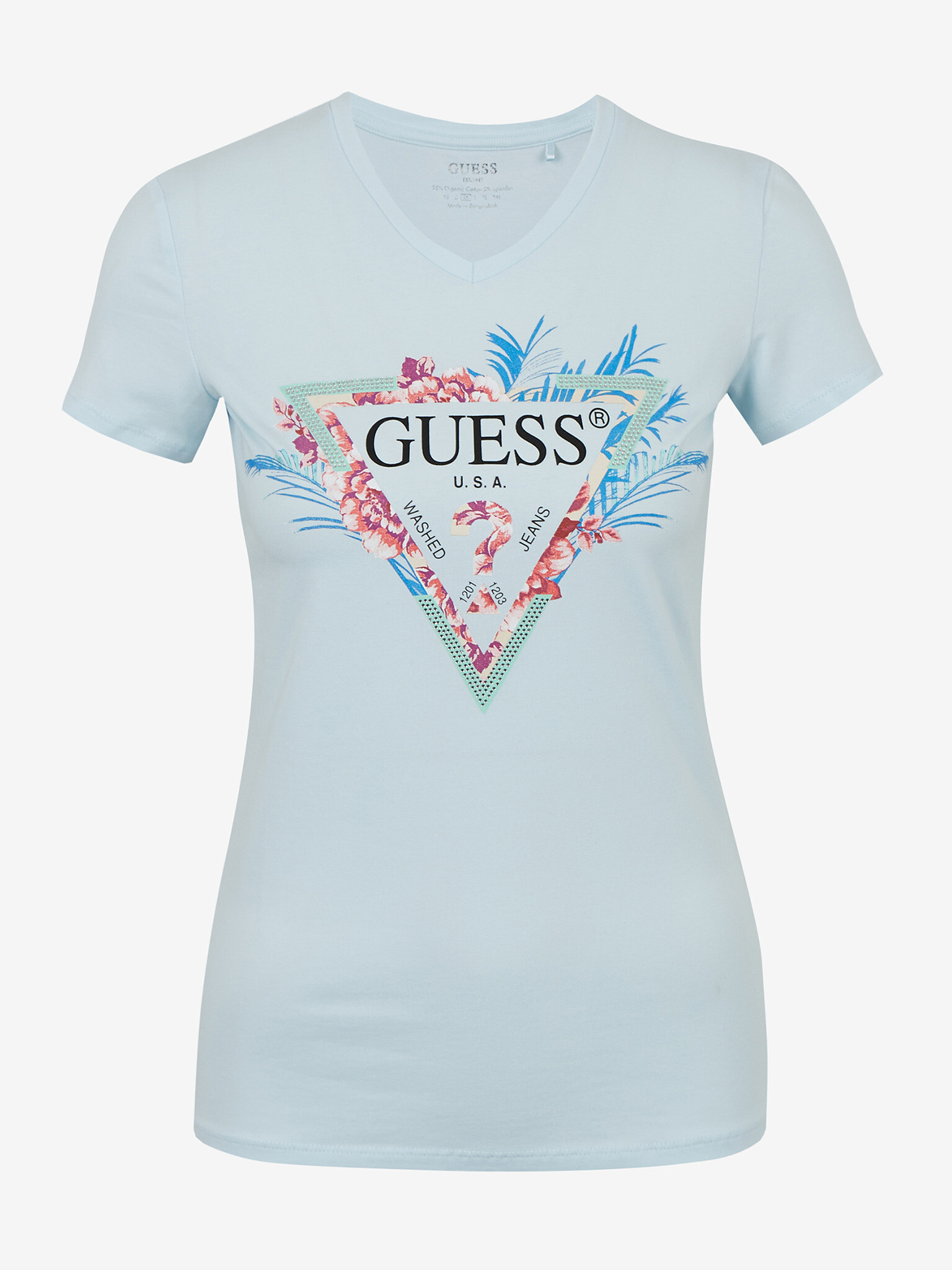 Guess Tricou Albastru - Pled.ro