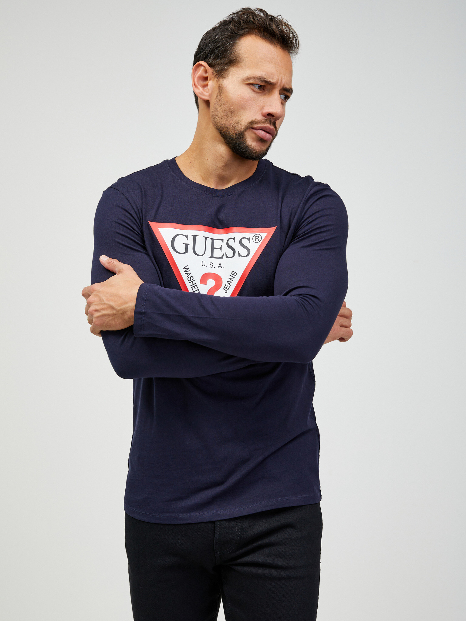 Guess Tricou Albastru - Pled.ro