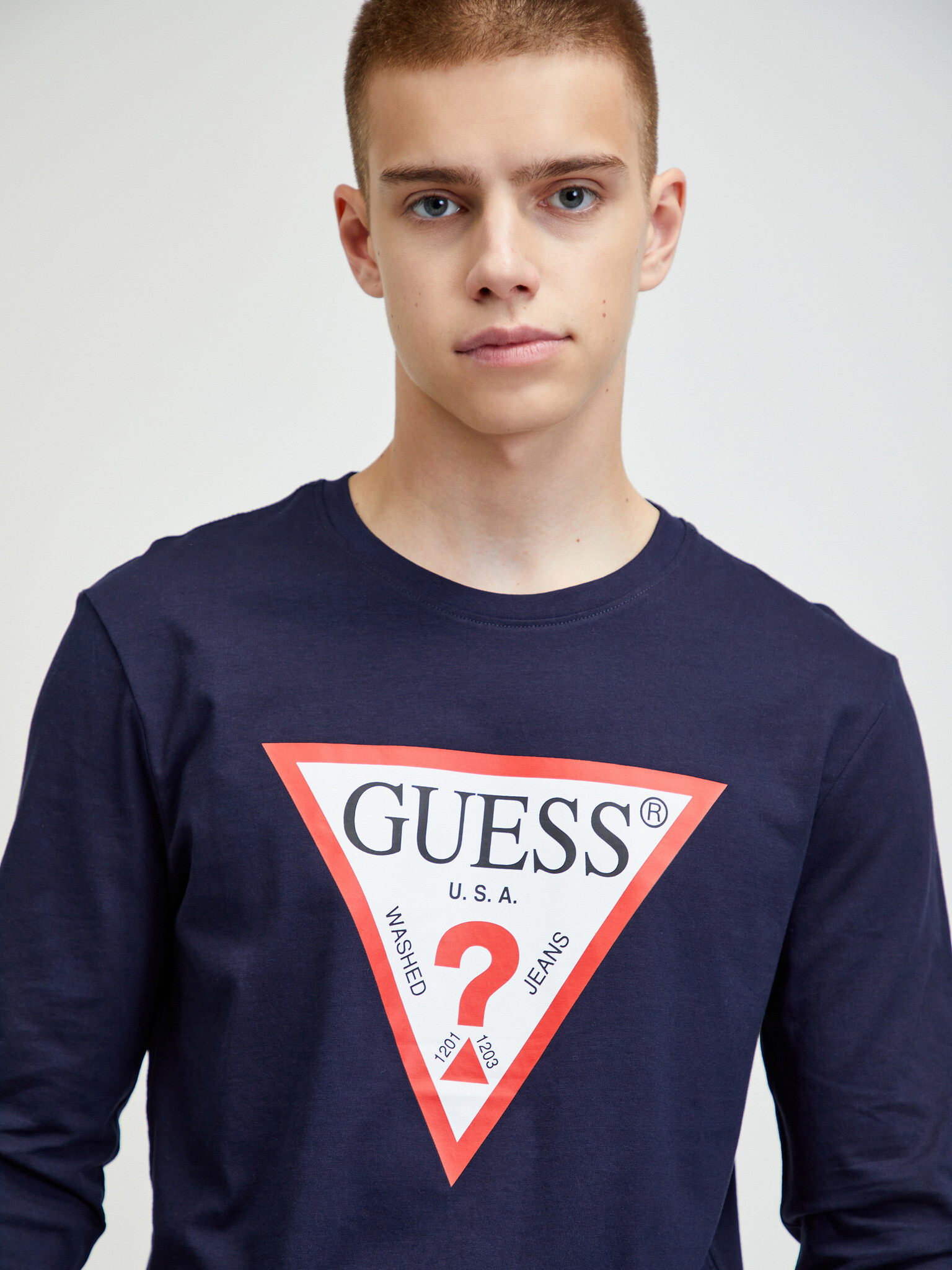 Guess Tricou Albastru - Pled.ro