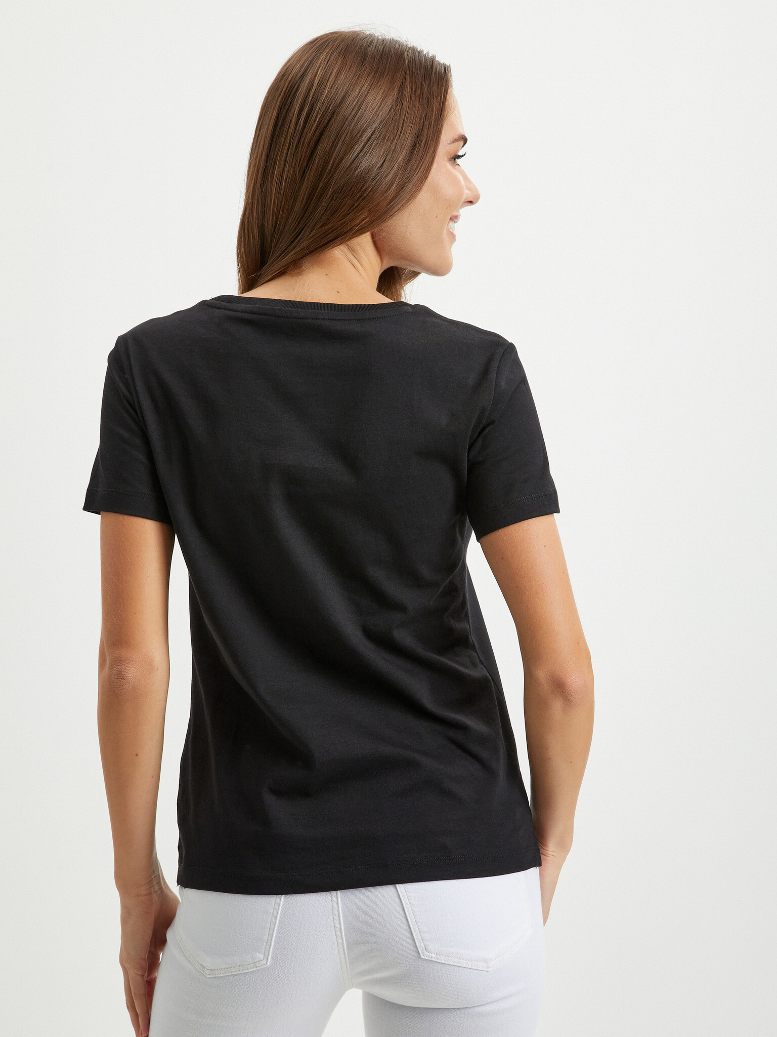 Guess Tricou Negru - Pled.ro