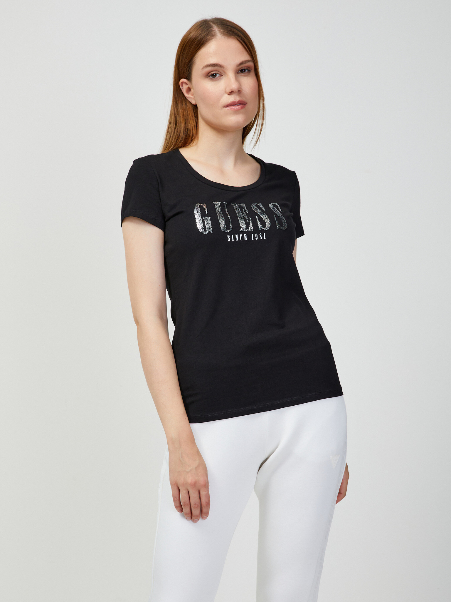 Guess Tricou Negru - Pled.ro