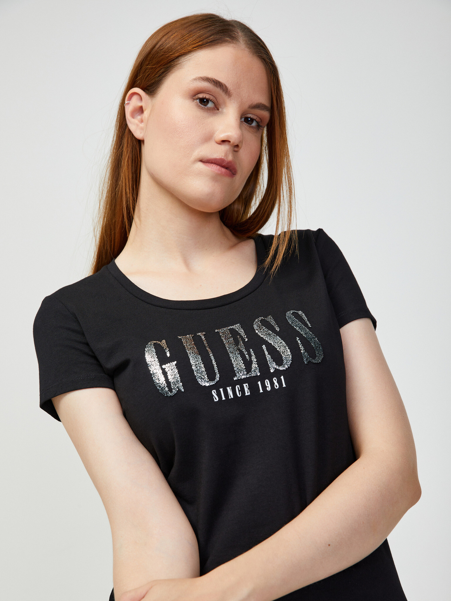 Guess Tricou Negru - Pled.ro