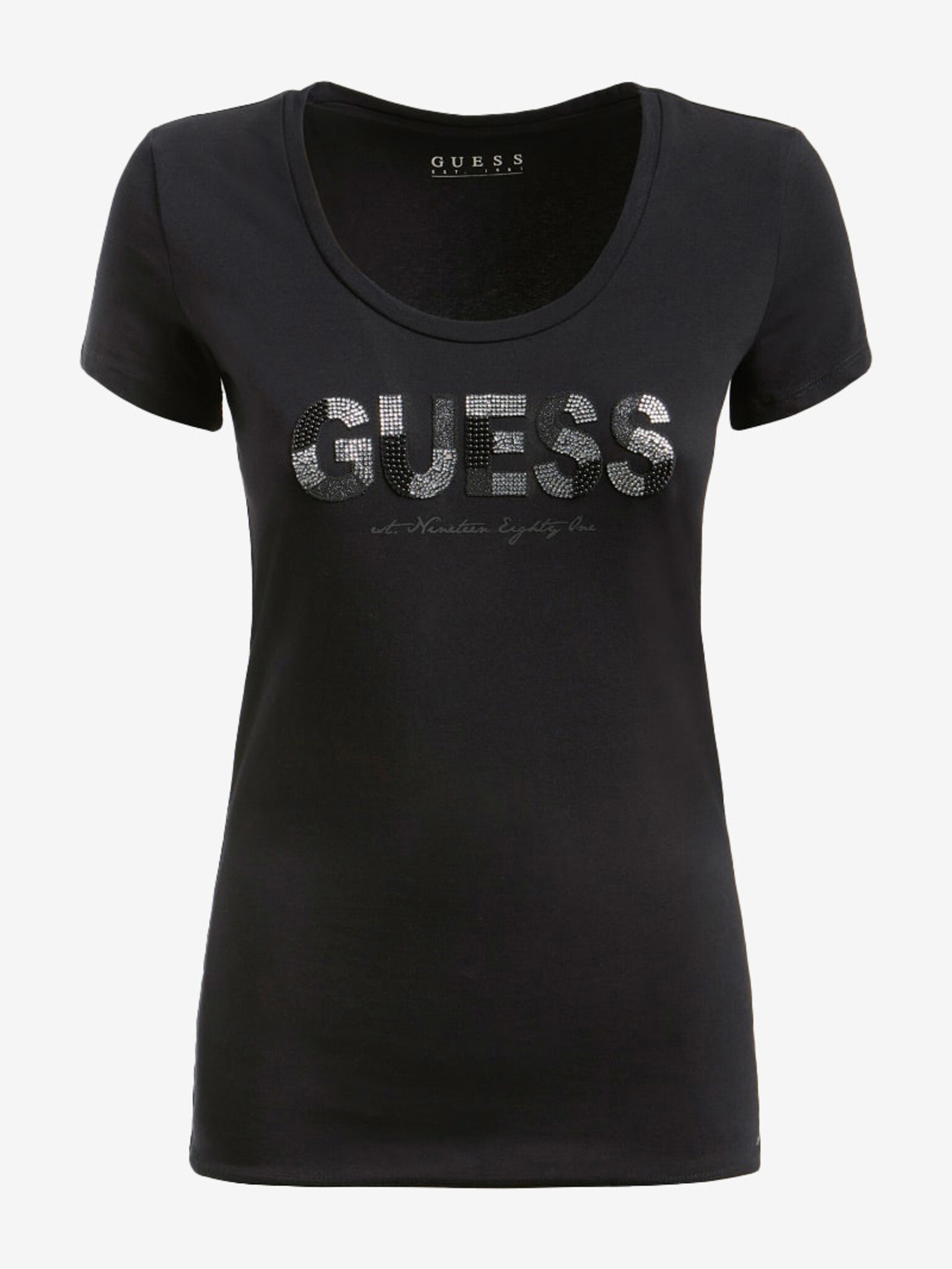 Guess Tricou Negru - Pled.ro