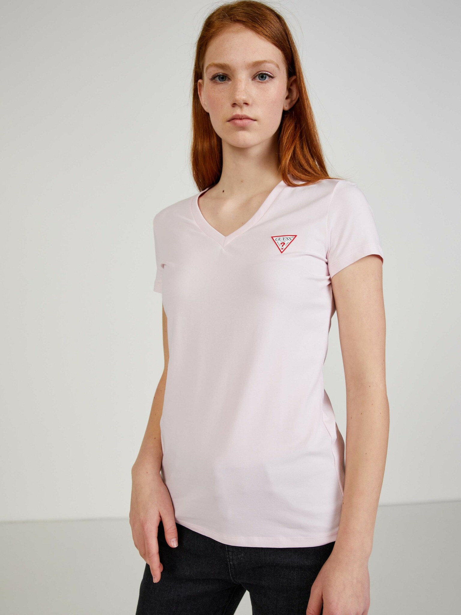 Guess Tricou Roz - Pled.ro