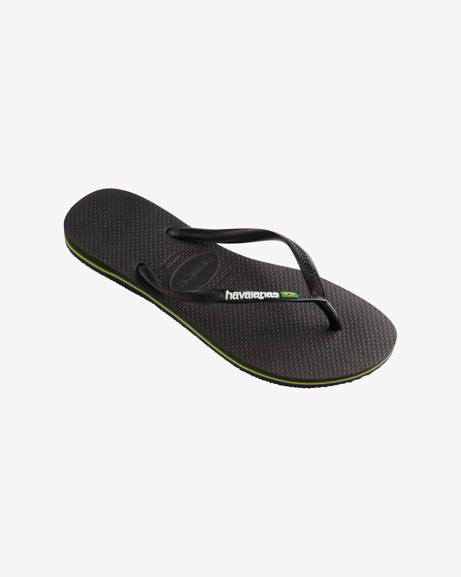 Havaianas Slim Brasil Logo Șlapi Negru - Pled.ro