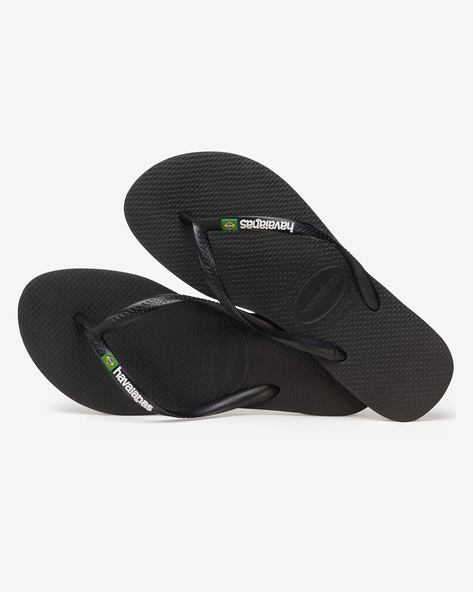 Havaianas Slim Brasil Logo Șlapi Negru - Pled.ro