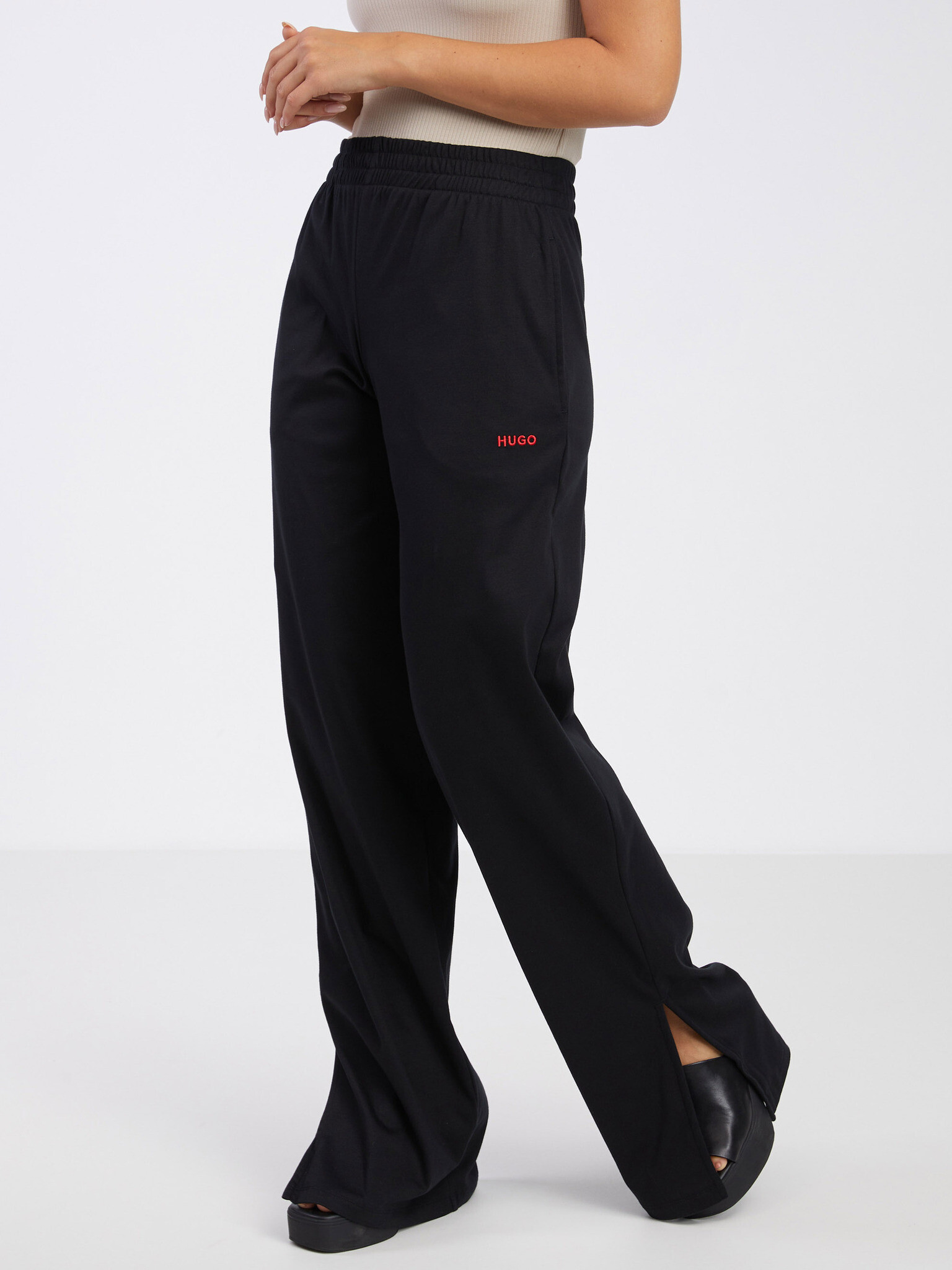 HUGO Pantaloni Negru - Pled.ro