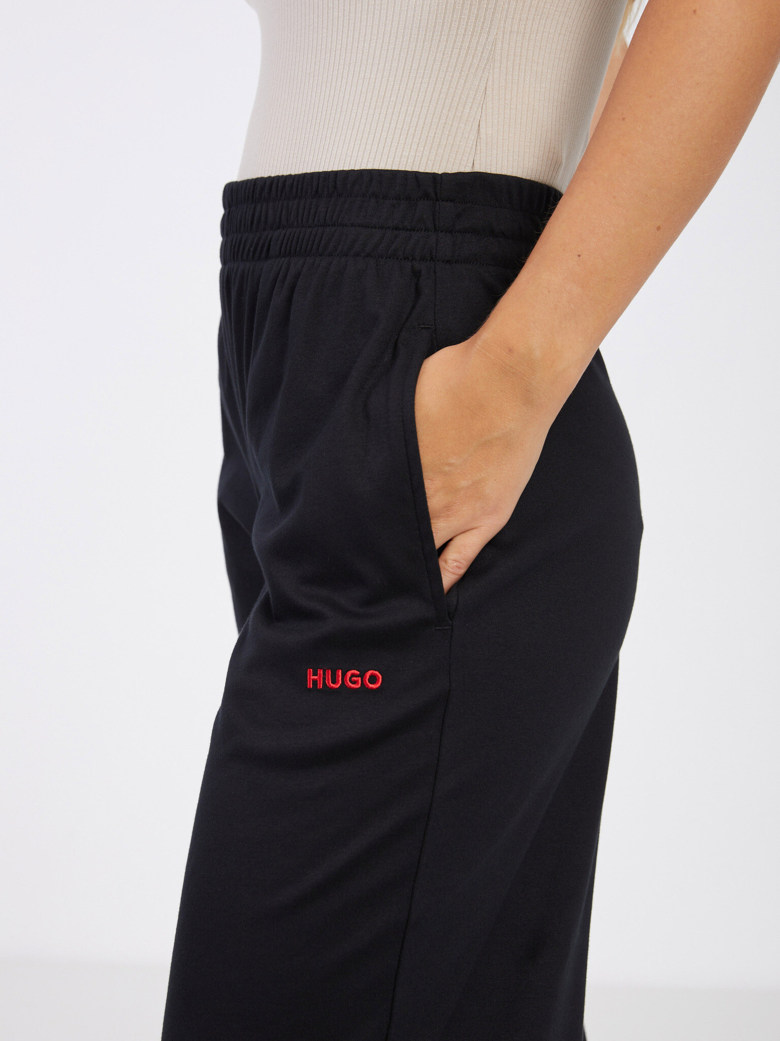 HUGO Pantaloni Negru - Pled.ro