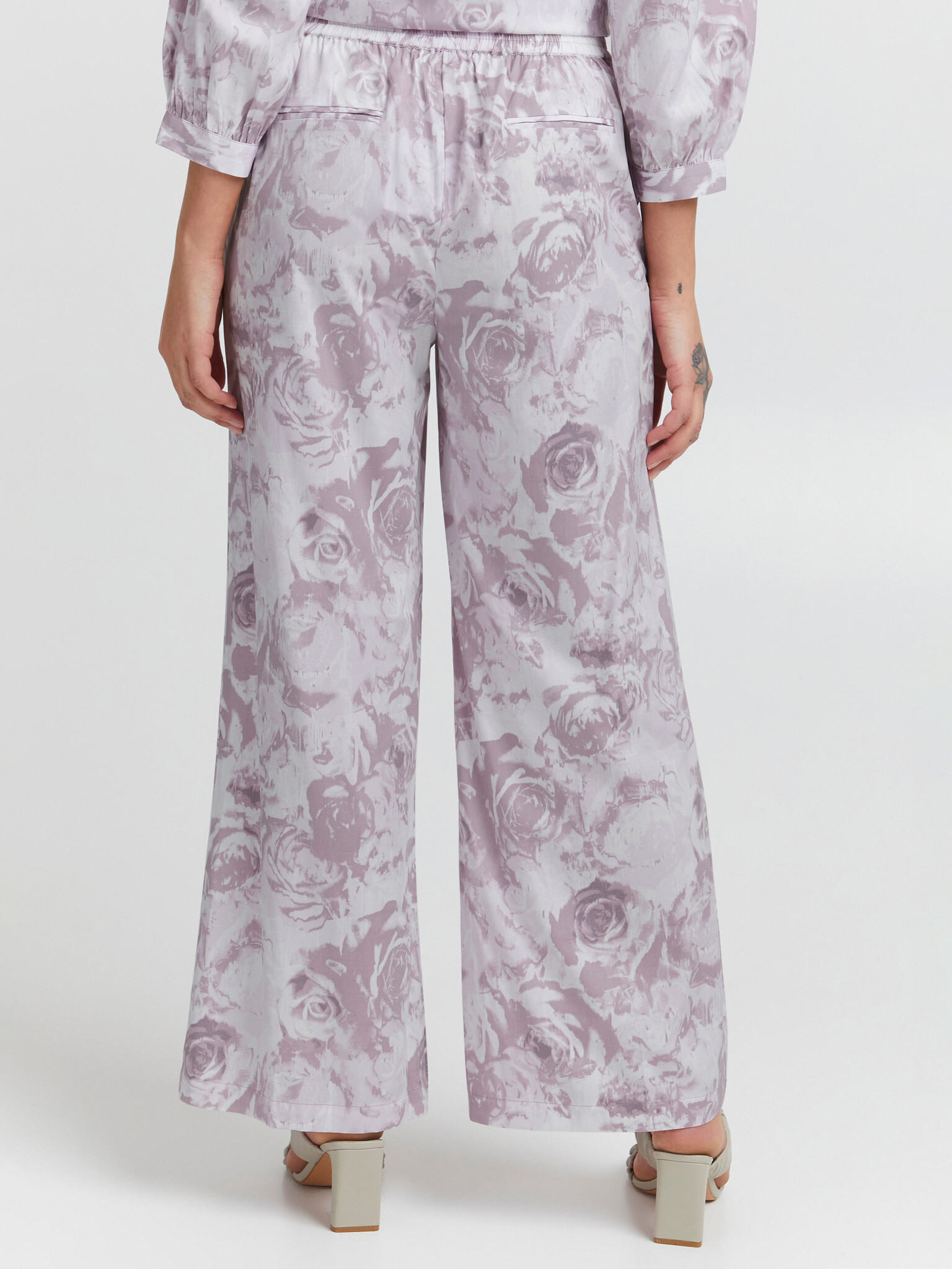 ICHI Pantaloni Violet - Pled.ro