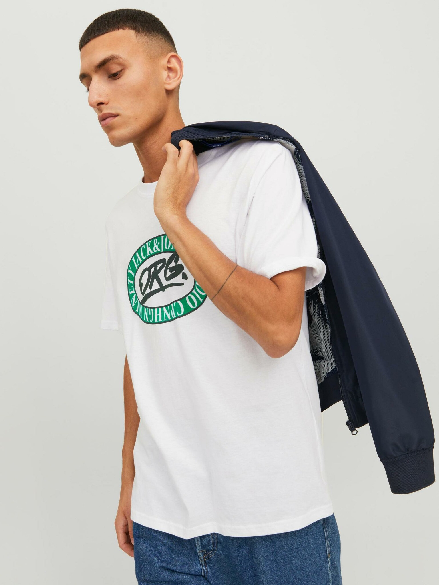 Jack & Jones Arthur Tricou Alb - Pled.ro