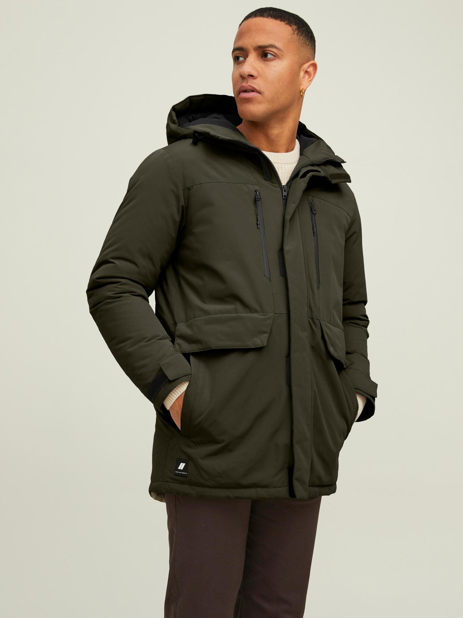 Jack & Jones Bach Jacheta Verde - Pled.ro