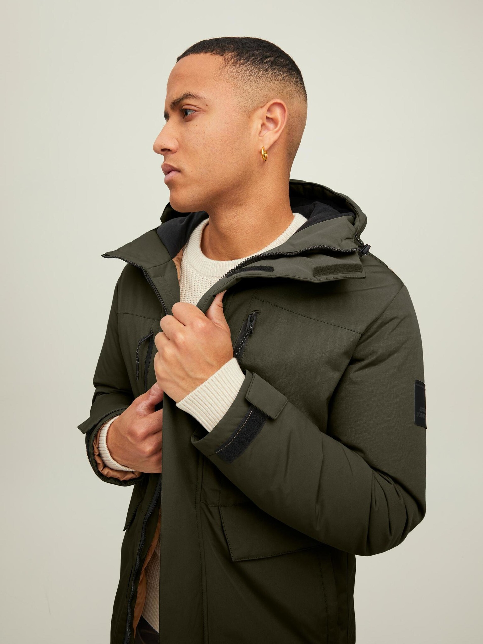 Jack & Jones Bach Jacheta Verde - Pled.ro