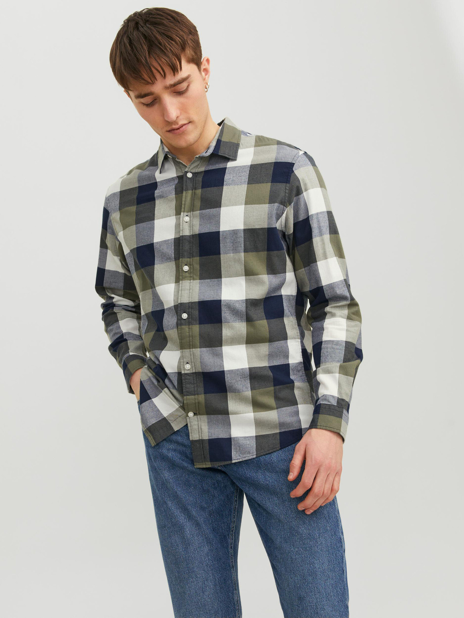 Jack & Jones Buffalo Cămașă Verde - Pled.ro