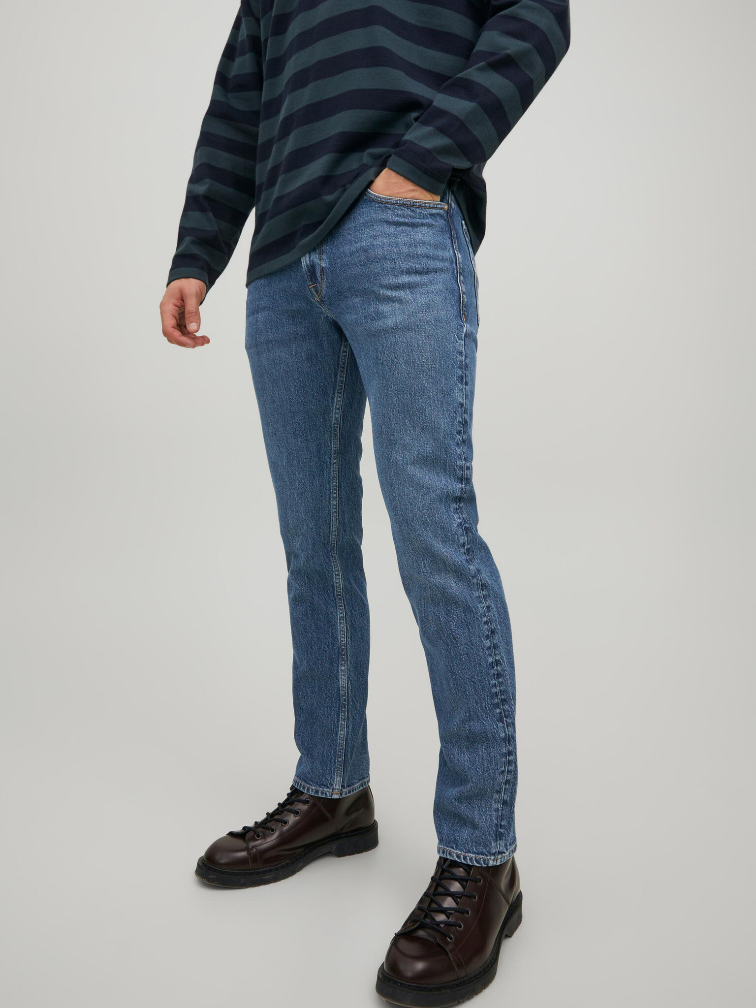 Jack & Jones Clark Jeans Albastru - Pled.ro