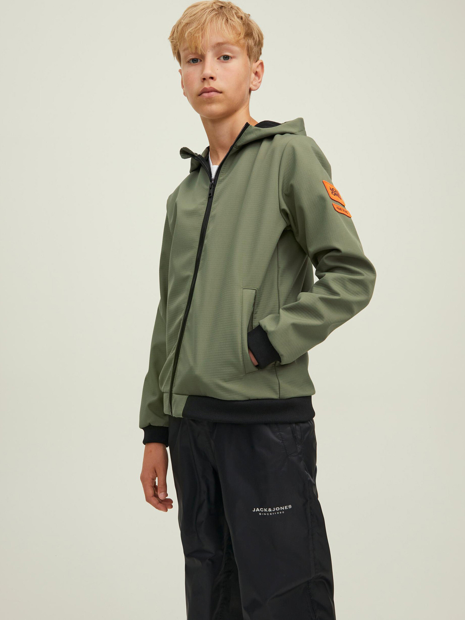 Jack & Jones Classic Waffle Jachetă pentru copii Verde - Pled.ro