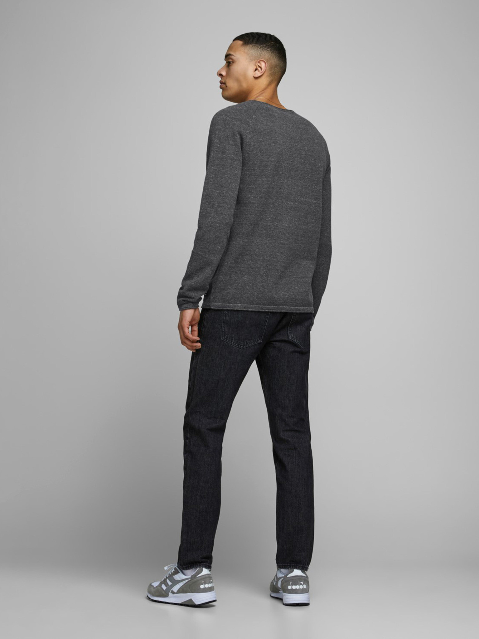 Jack & Jones Ehill Pulover Gri - Pled.ro