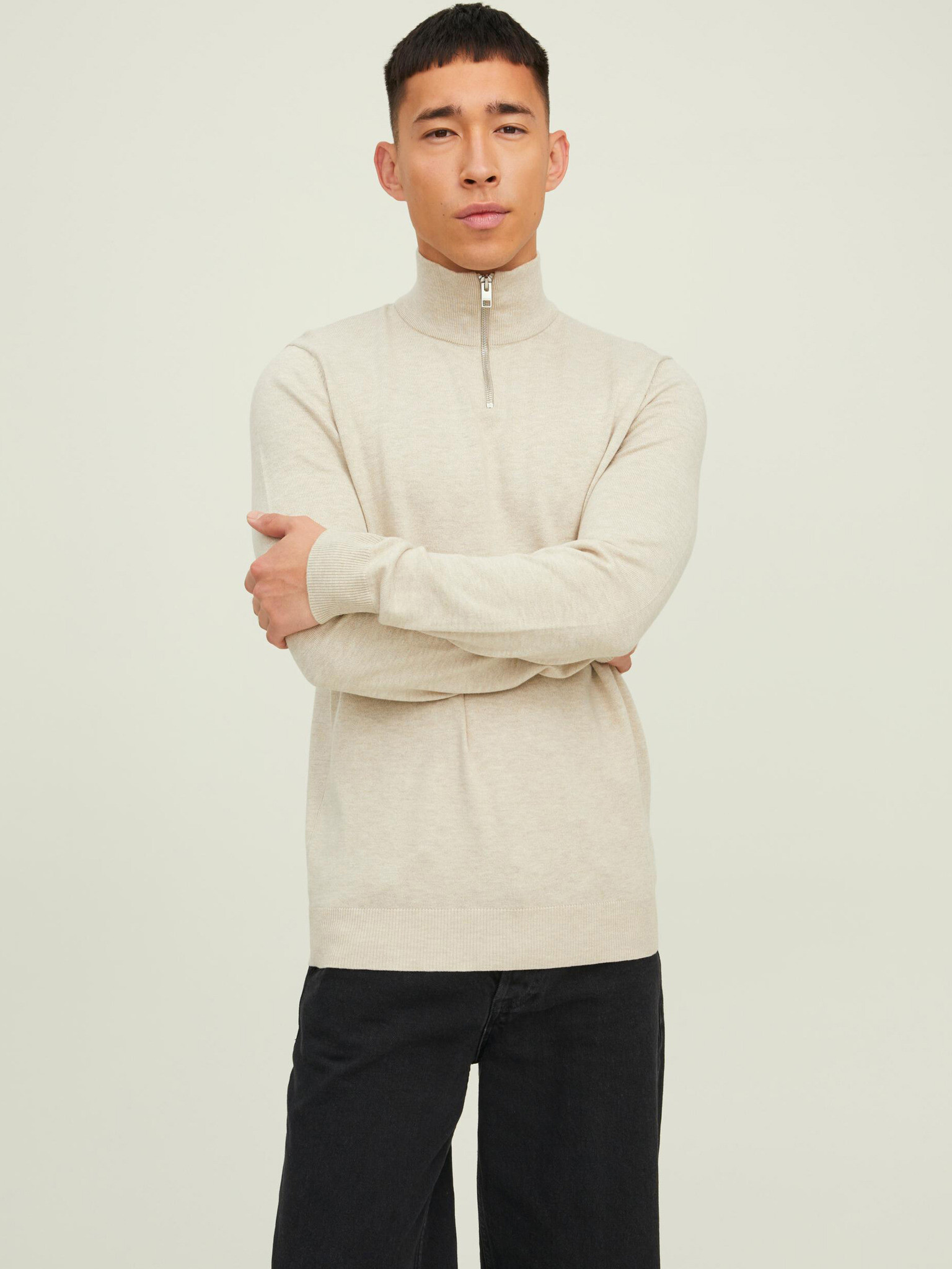 Jack & Jones Emil Pulover Bej - Pled.ro