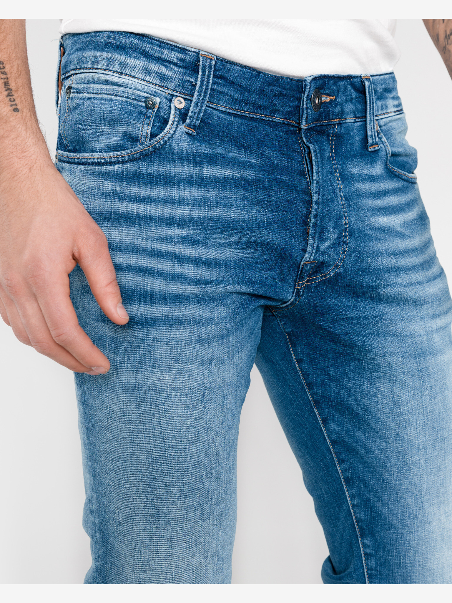 Jack & Jones Glenn Icon Jeans Albastru - Pled.ro